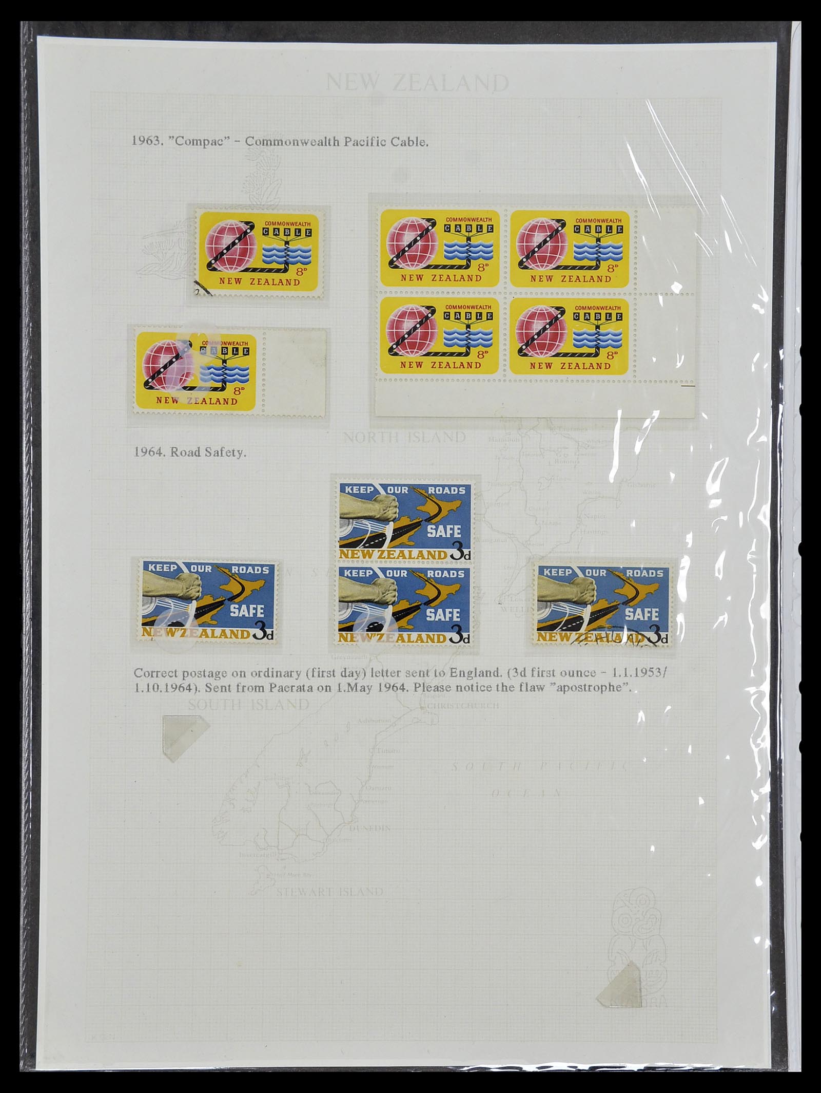 34229 036 - Postzegelverzameling 34229 Nieuw Zeeland 1929-1992.