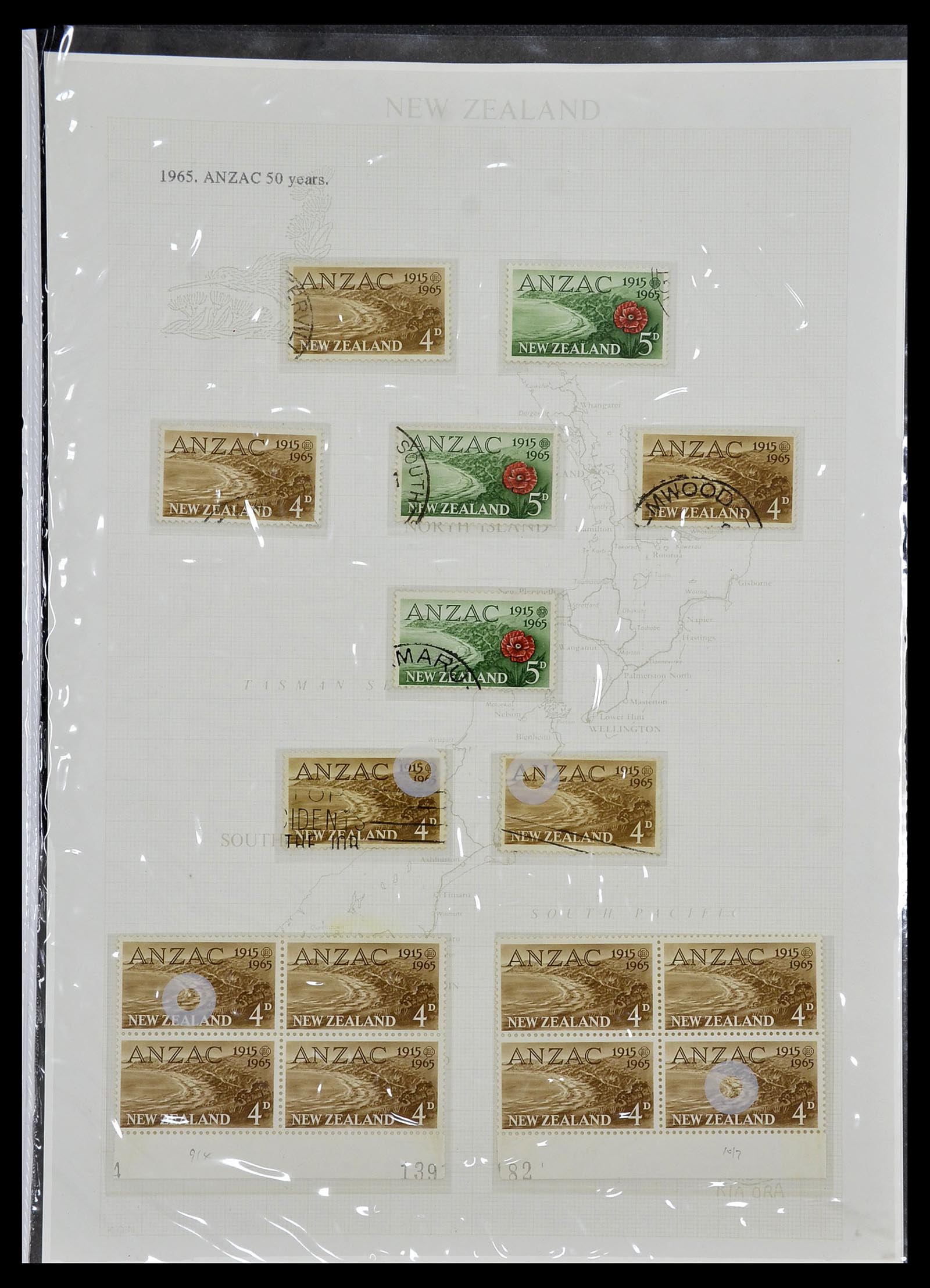 34229 037 - Postzegelverzameling 34229 Nieuw Zeeland 1929-1992.