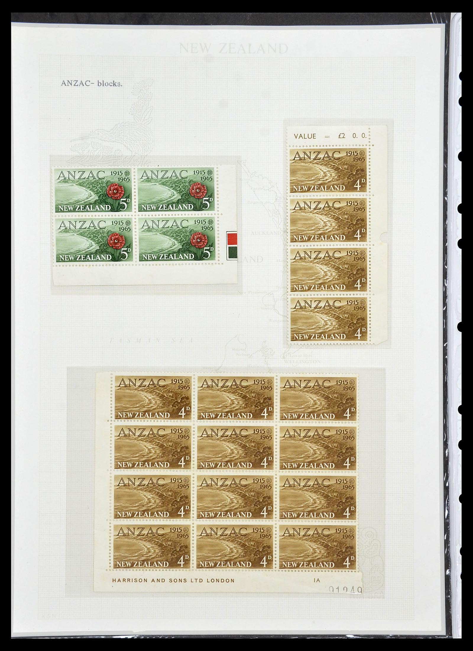 34229 038 - Postzegelverzameling 34229 Nieuw Zeeland 1929-1992.