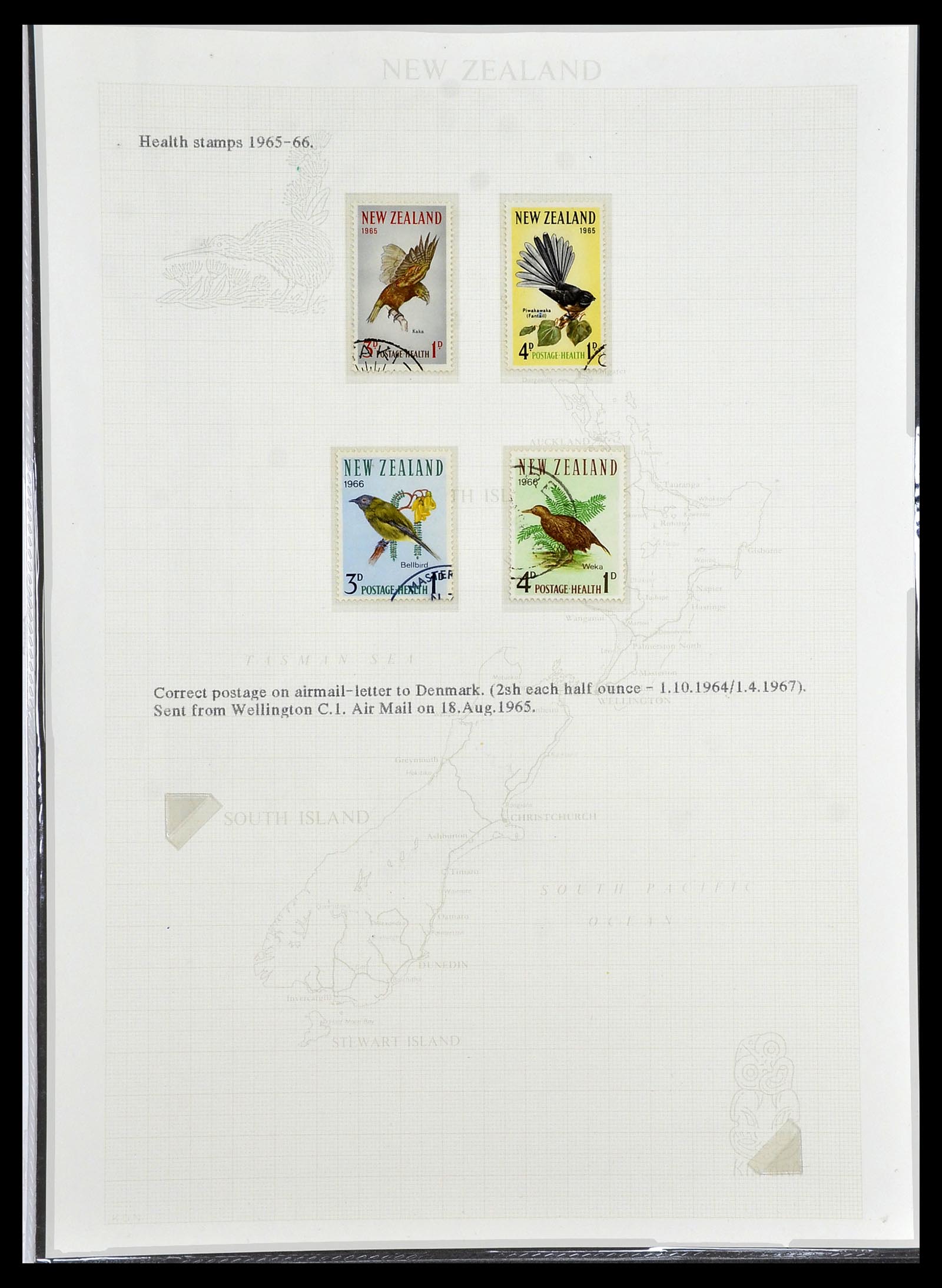 34229 039 - Postzegelverzameling 34229 Nieuw Zeeland 1929-1992.