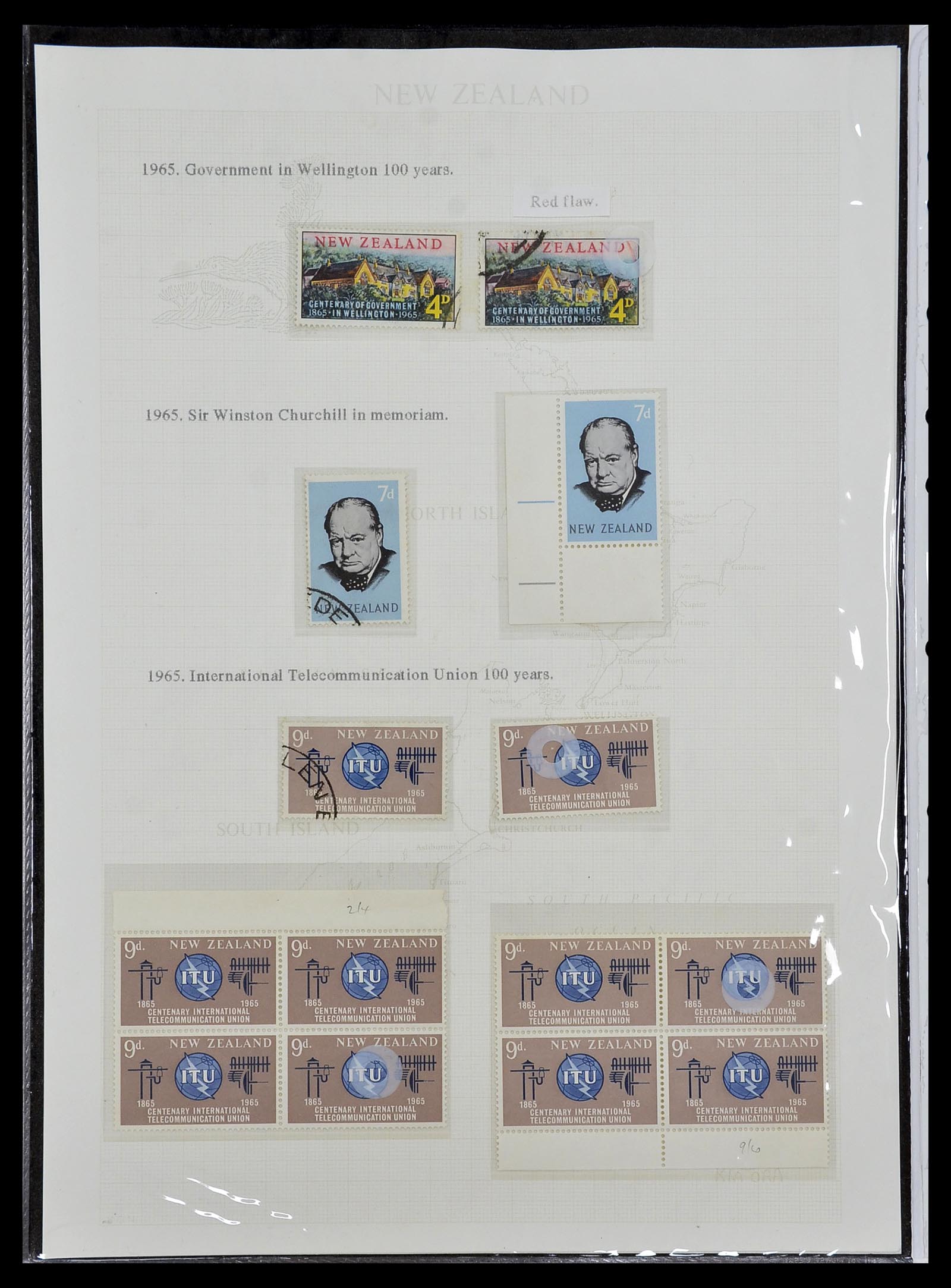 34229 040 - Postzegelverzameling 34229 Nieuw Zeeland 1929-1992.