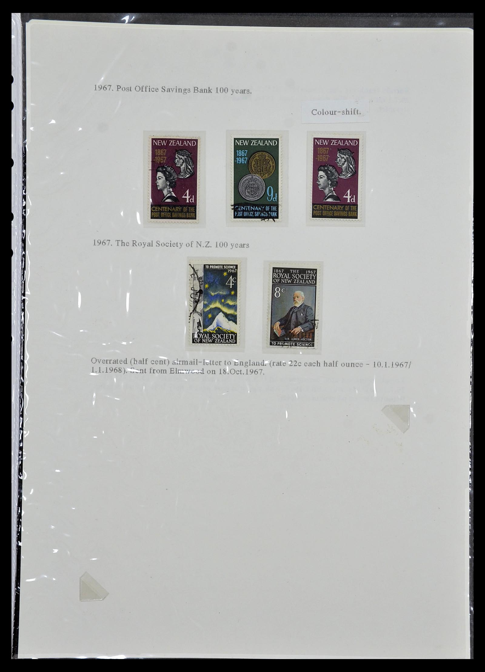 34229 043 - Postzegelverzameling 34229 Nieuw Zeeland 1929-1992.