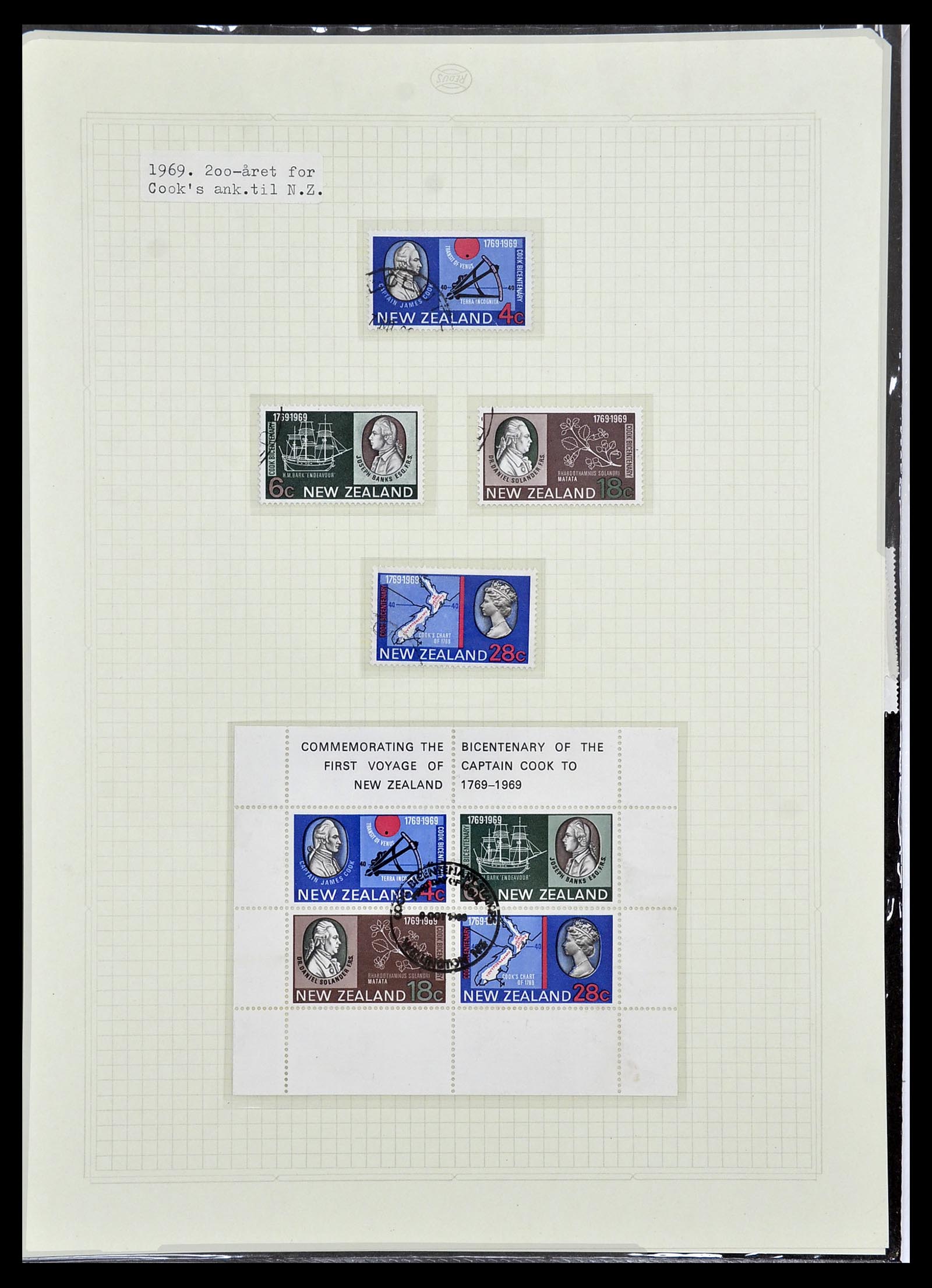 34229 056 - Postzegelverzameling 34229 Nieuw Zeeland 1929-1992.
