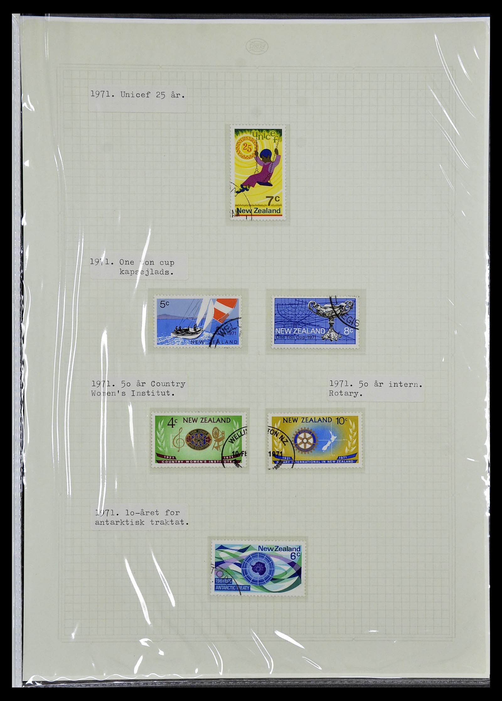34229 059 - Postzegelverzameling 34229 Nieuw Zeeland 1929-1992.