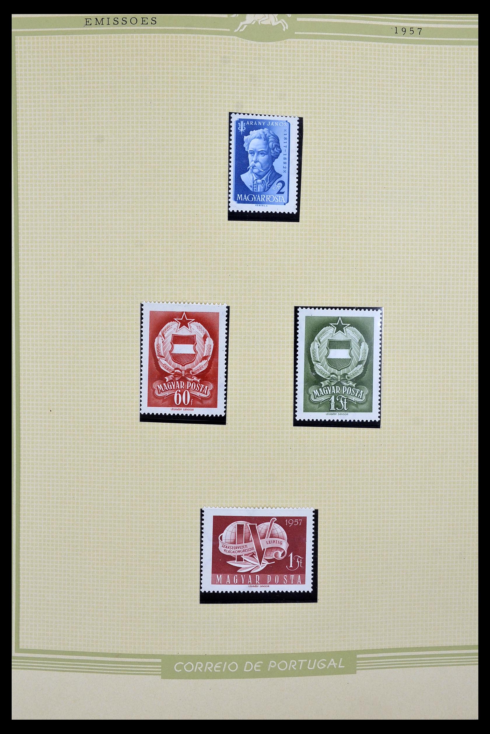 34230 002 - Postzegelverzameling 34230 Hongarije ONGETAND 1958-1970.