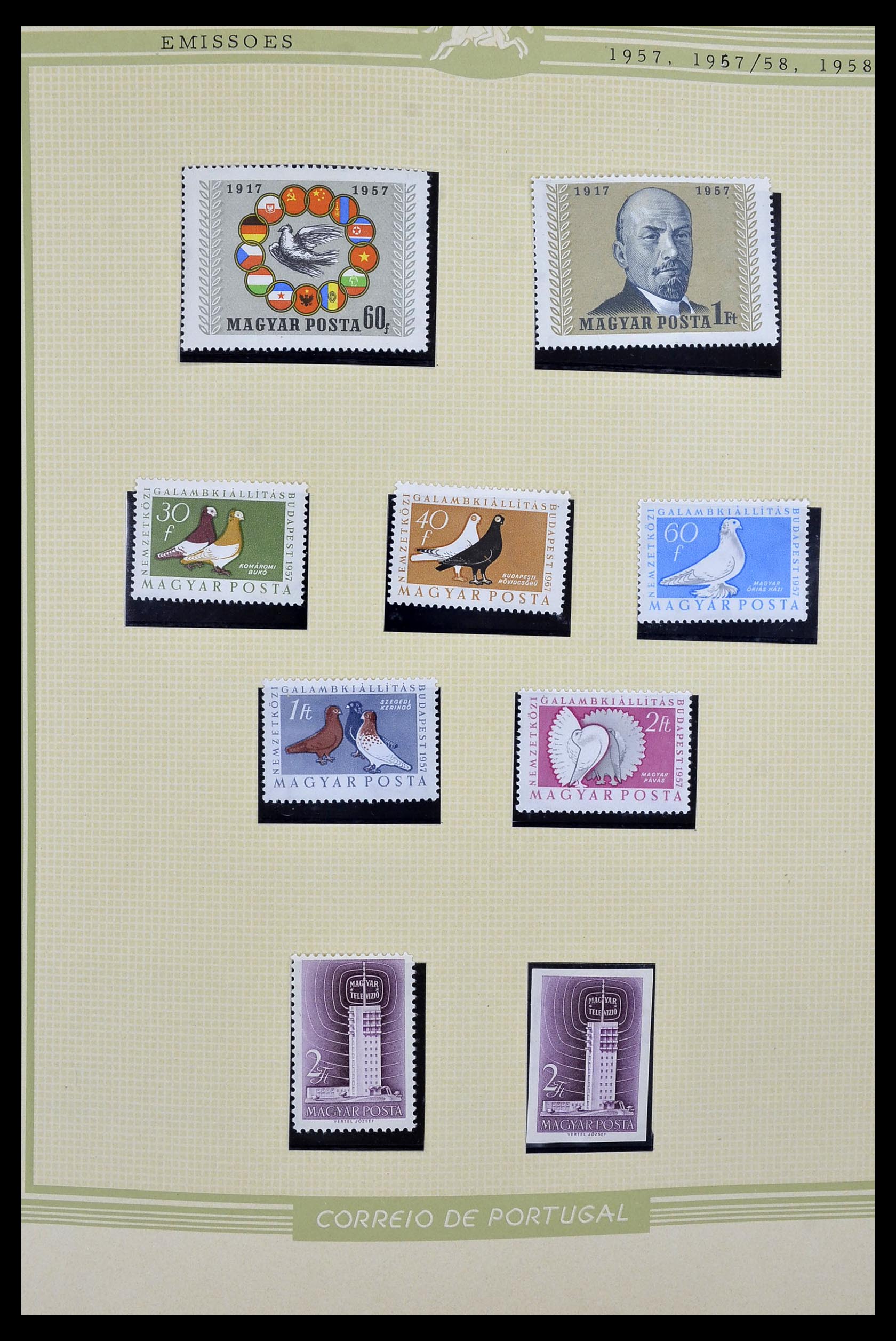 34230 003 - Postzegelverzameling 34230 Hongarije ONGETAND 1958-1970.