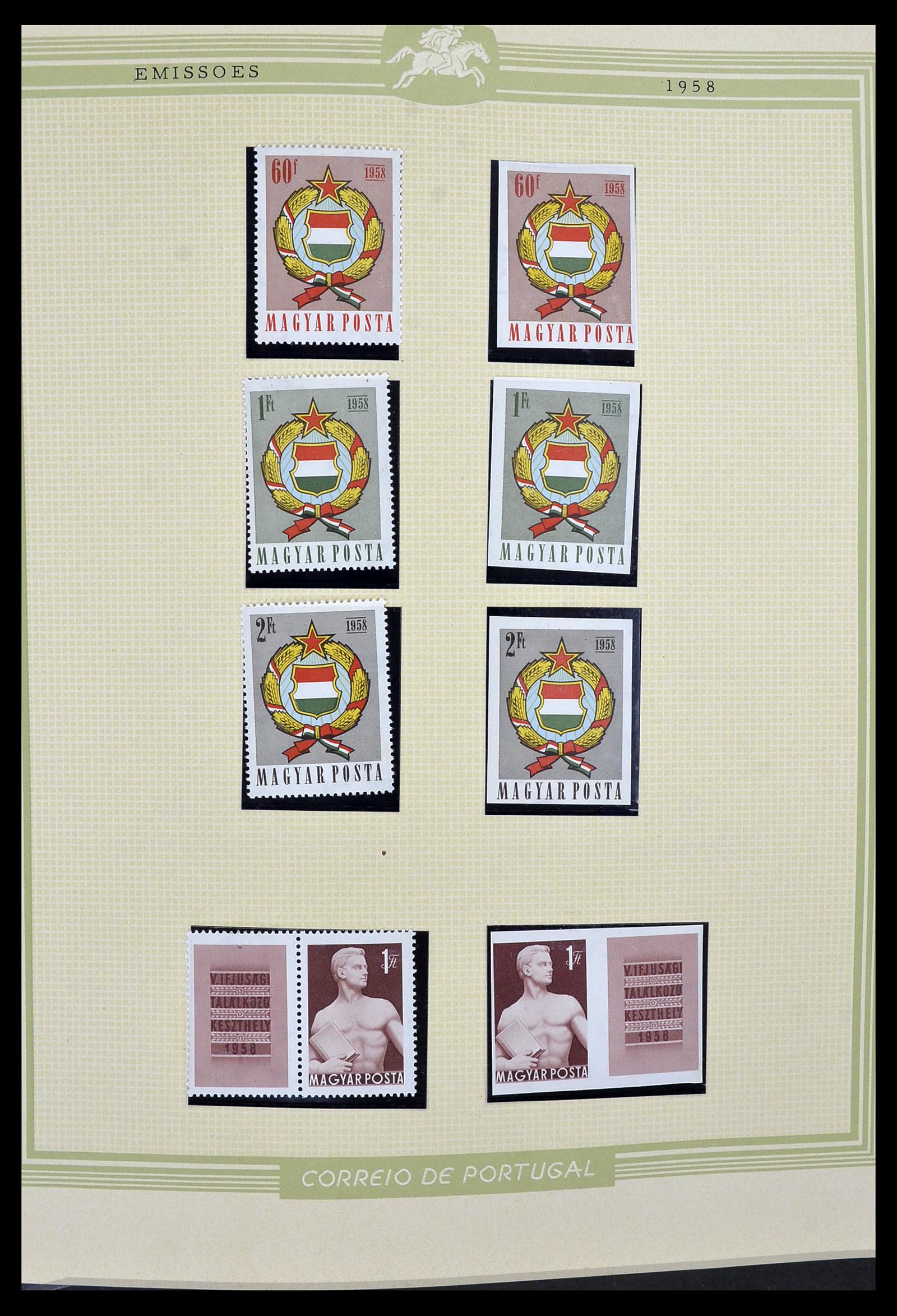 34230 005 - Postzegelverzameling 34230 Hongarije ONGETAND 1958-1970.