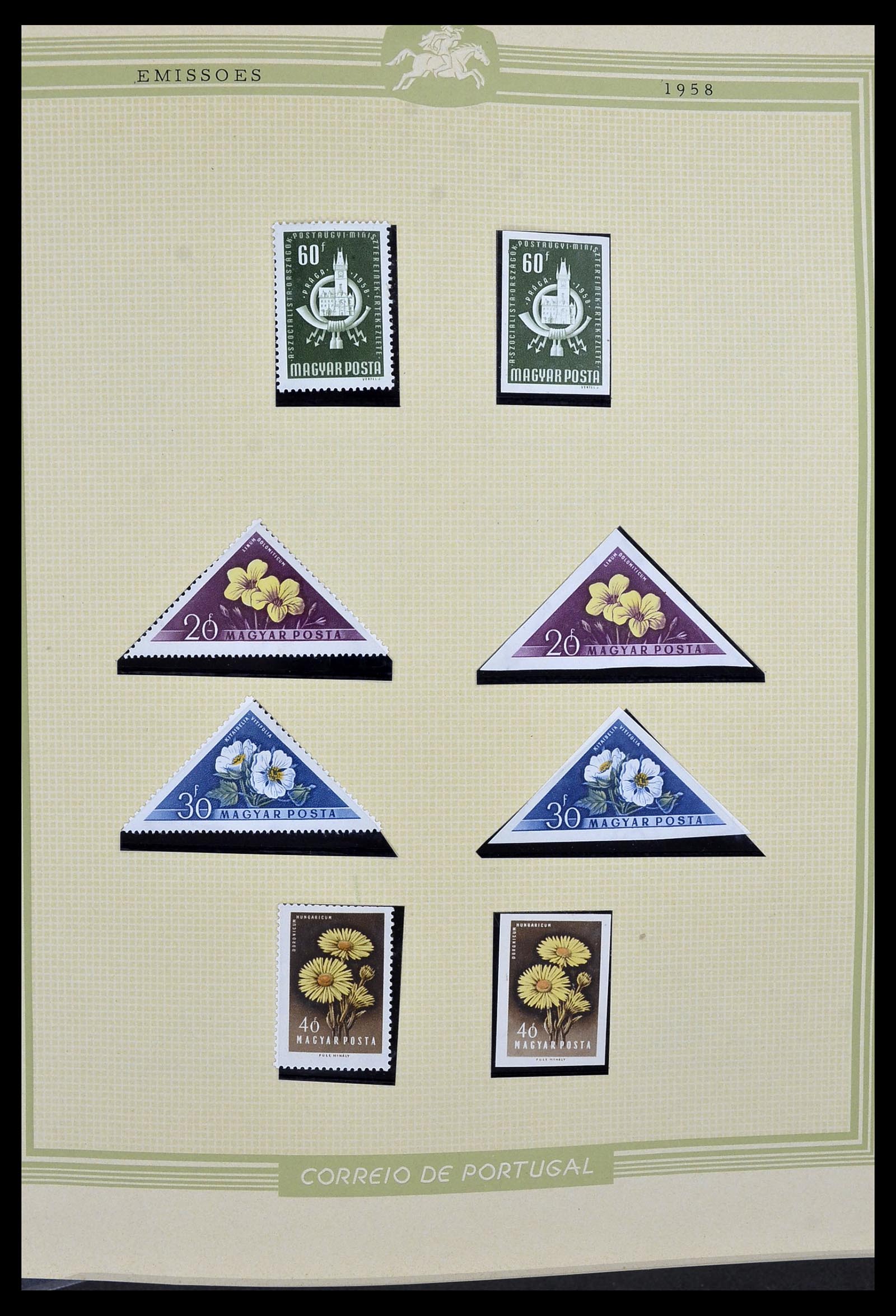 34230 006 - Postzegelverzameling 34230 Hongarije ONGETAND 1958-1970.