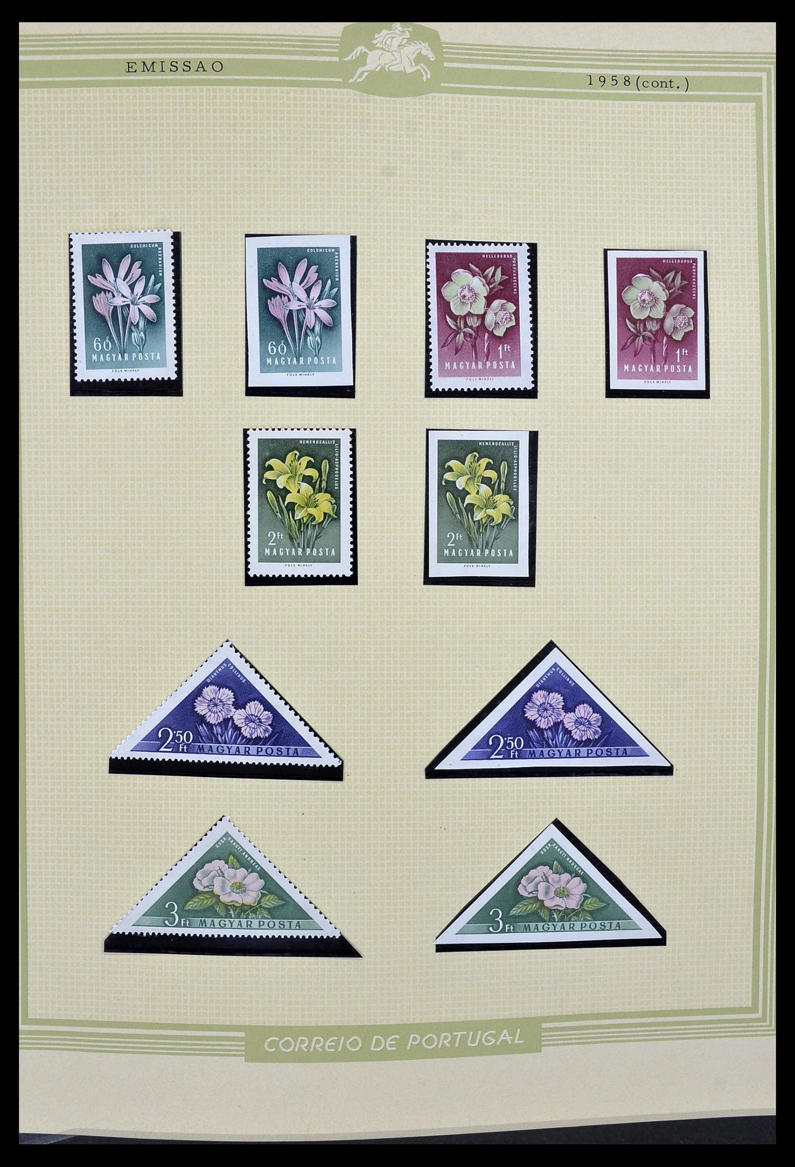 34230 007 - Postzegelverzameling 34230 Hongarije ONGETAND 1958-1970.
