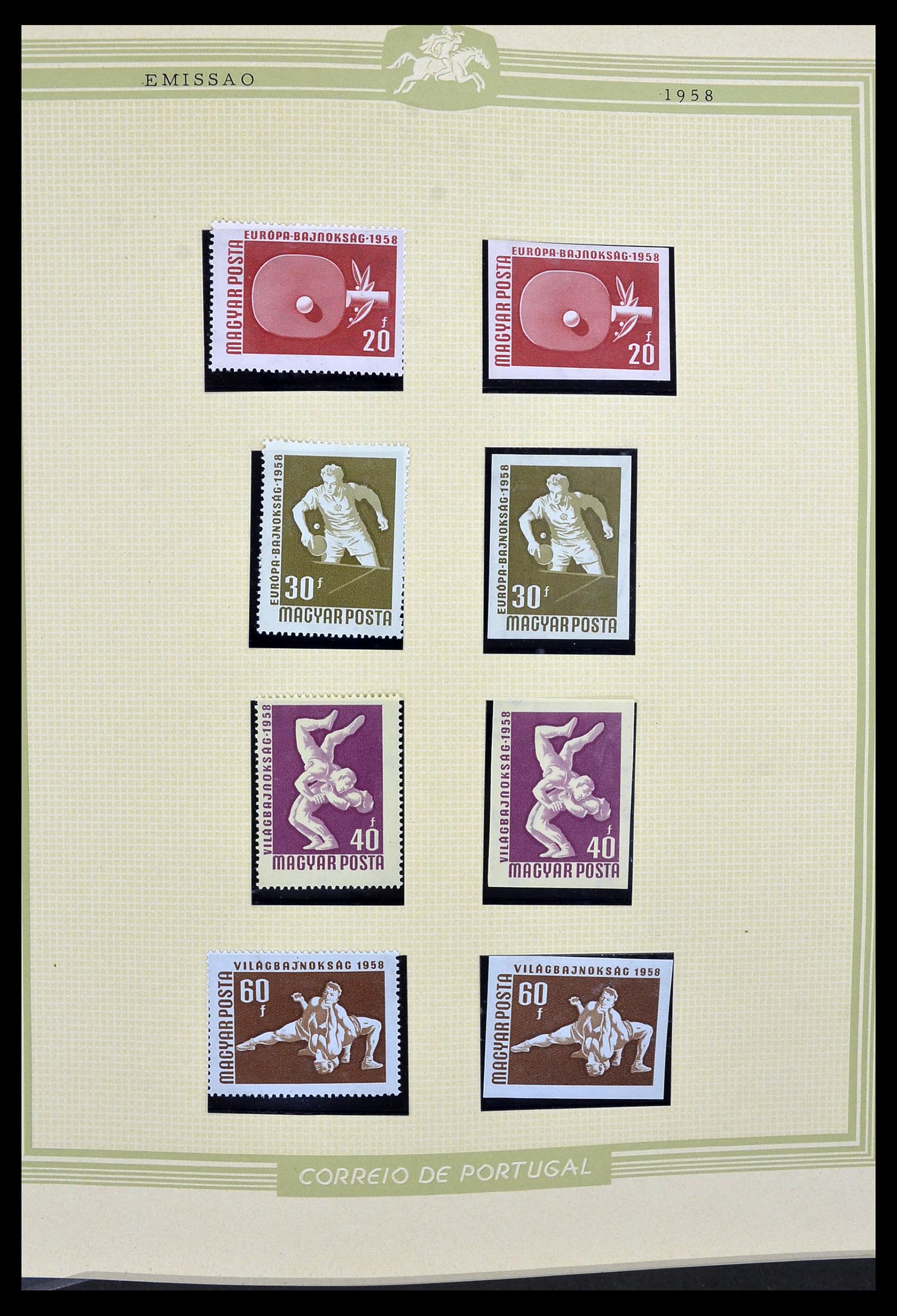 34230 008 - Stamp collection 34230 Hungary IMPERFORATED 1958-1970.