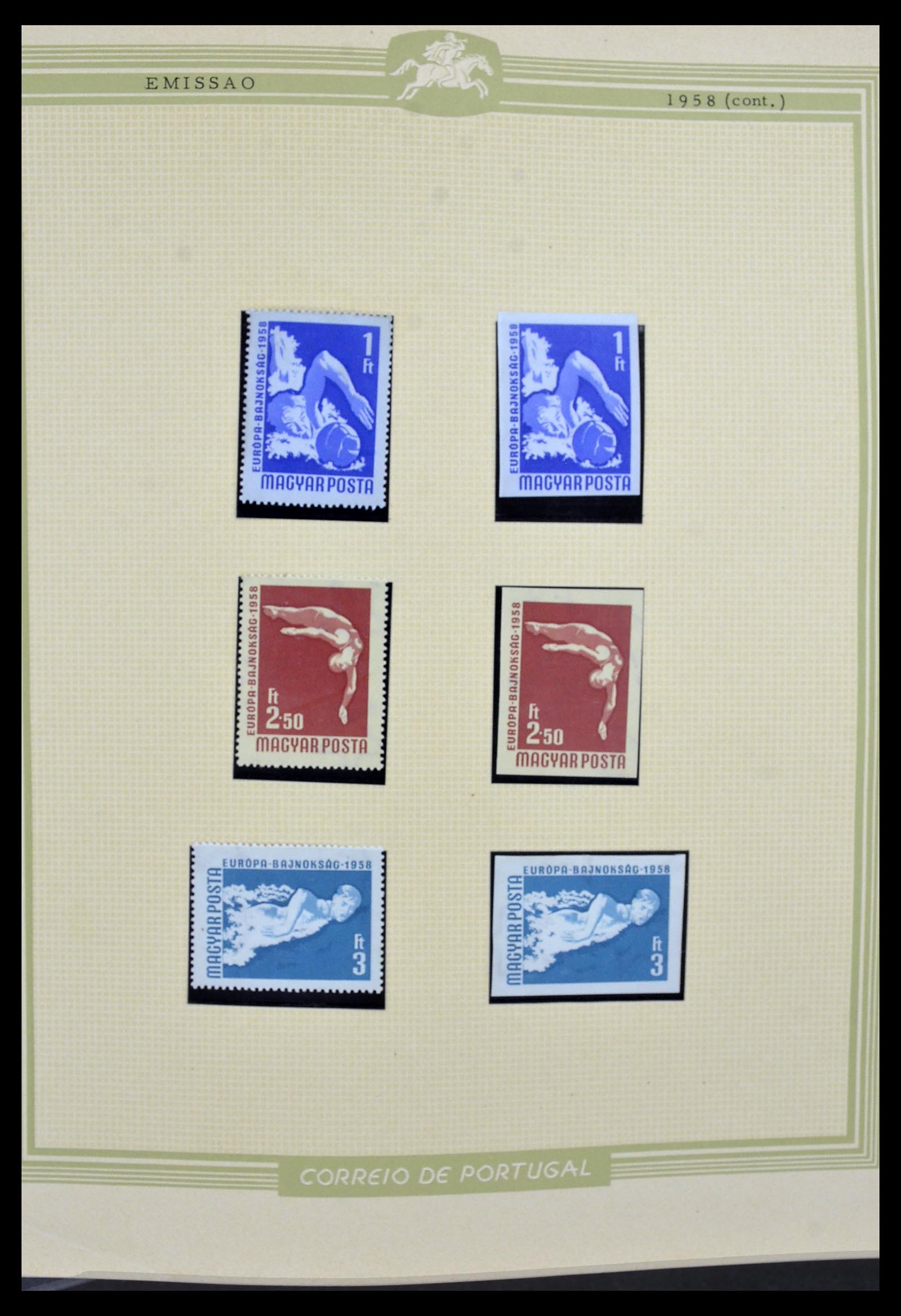 34230 009 - Stamp collection 34230 Hungary IMPERFORATED 1958-1970.