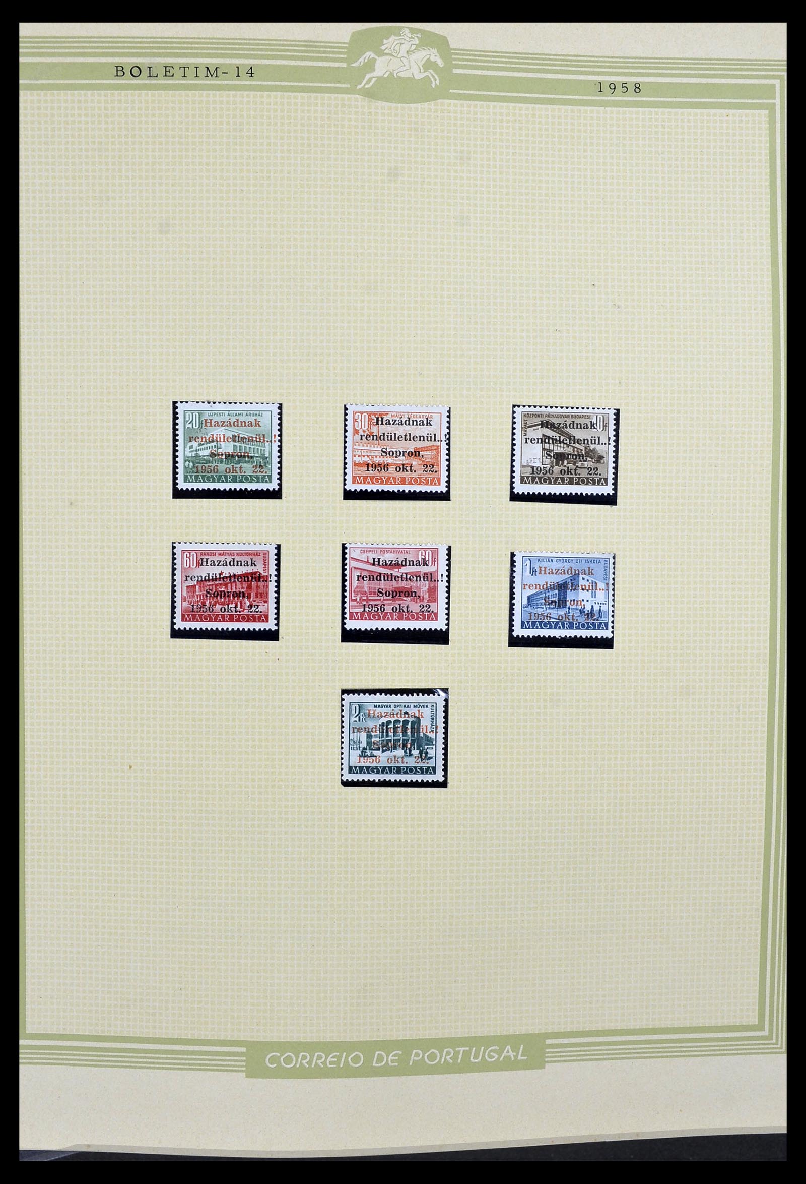 34230 011 - Postzegelverzameling 34230 Hongarije ONGETAND 1958-1970.