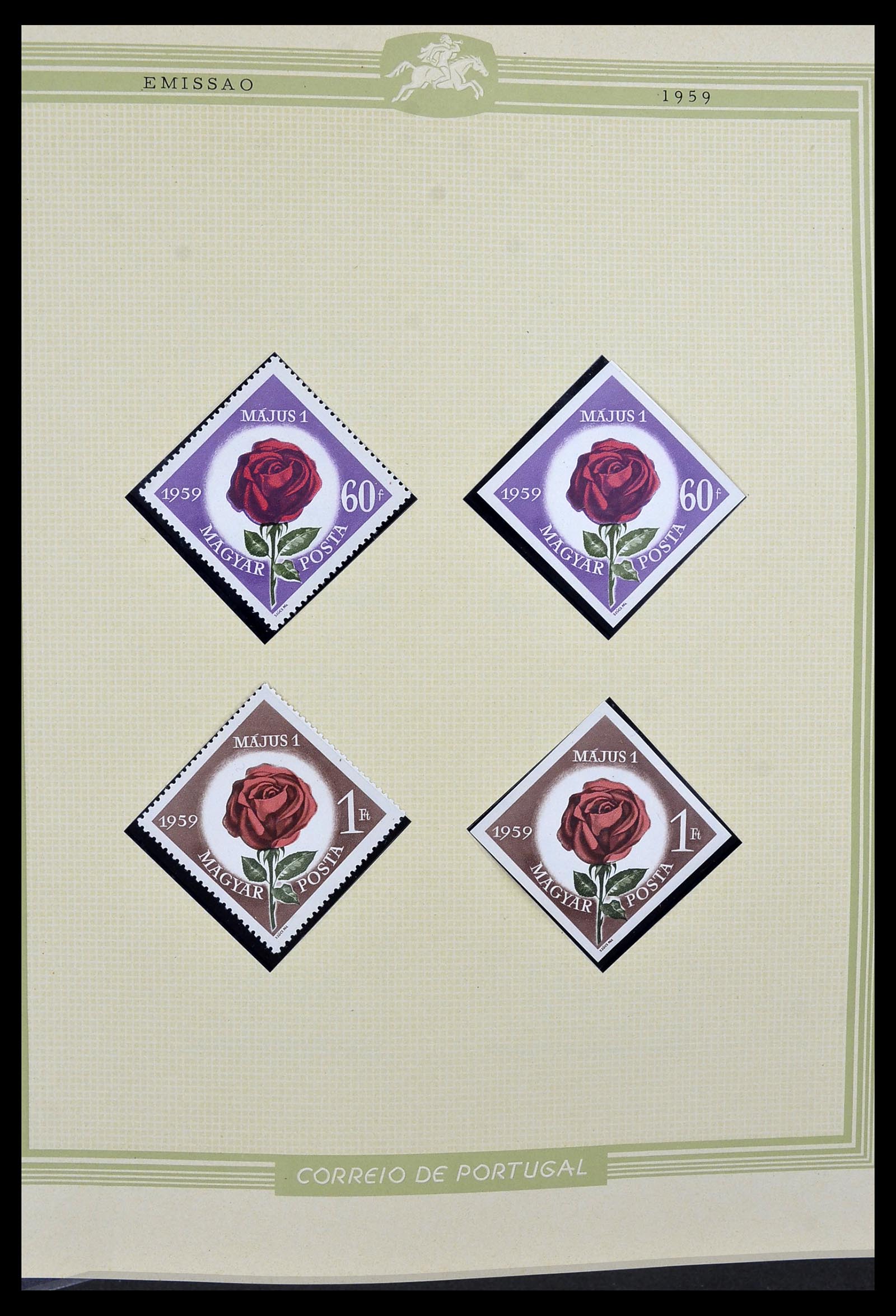 34230 015 - Postzegelverzameling 34230 Hongarije ONGETAND 1958-1970.