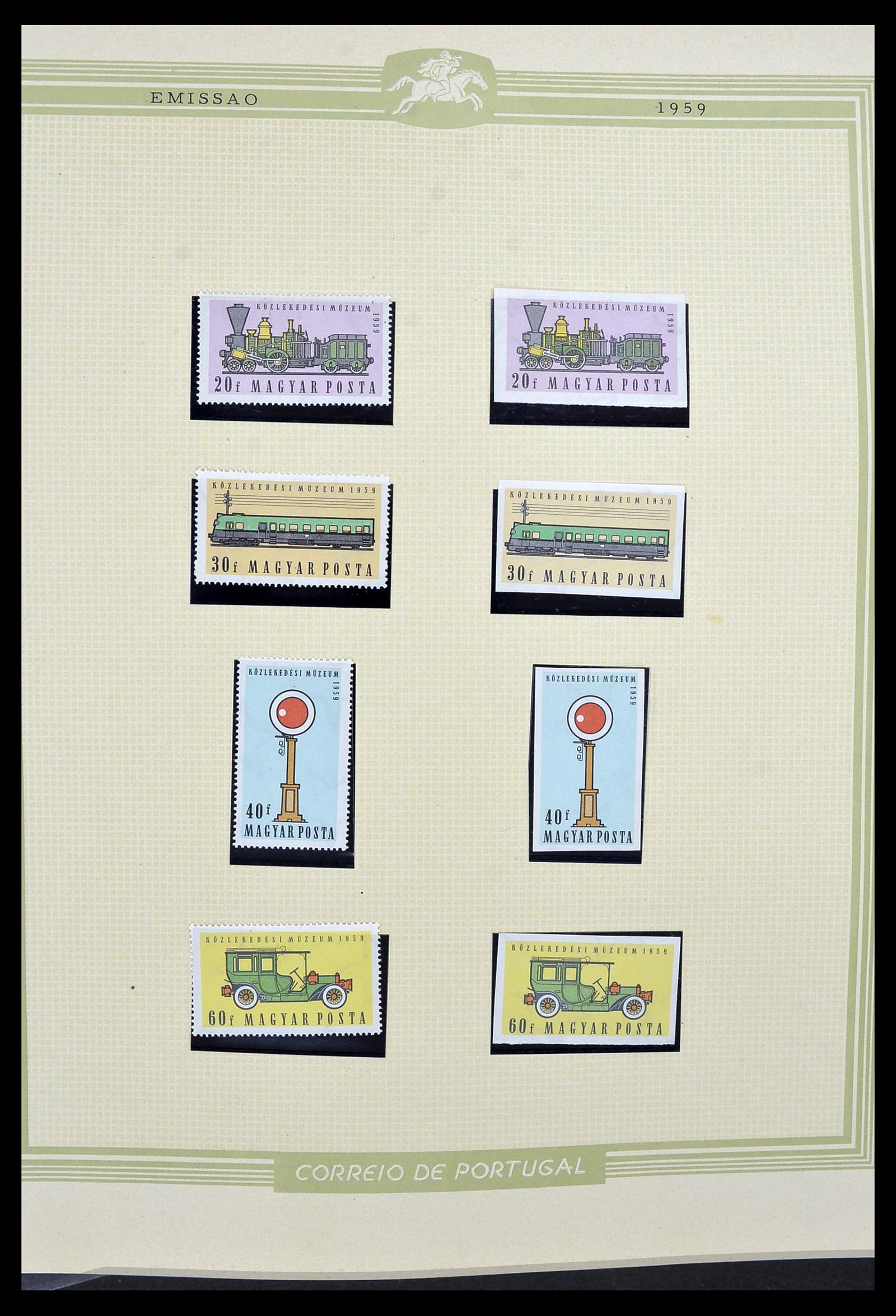 34230 016 - Postzegelverzameling 34230 Hongarije ONGETAND 1958-1970.