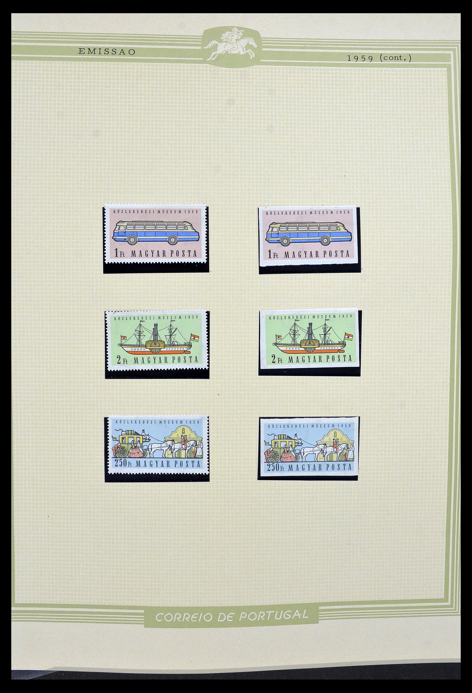 34230 017 - Postzegelverzameling 34230 Hongarije ONGETAND 1958-1970.