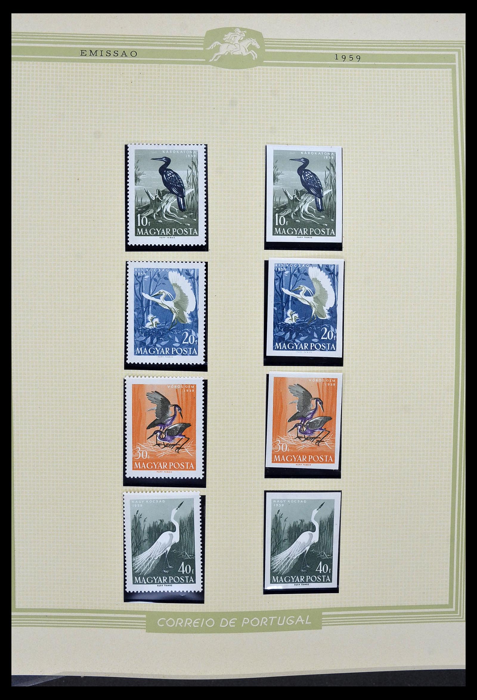34230 019 - Postzegelverzameling 34230 Hongarije ONGETAND 1958-1970.