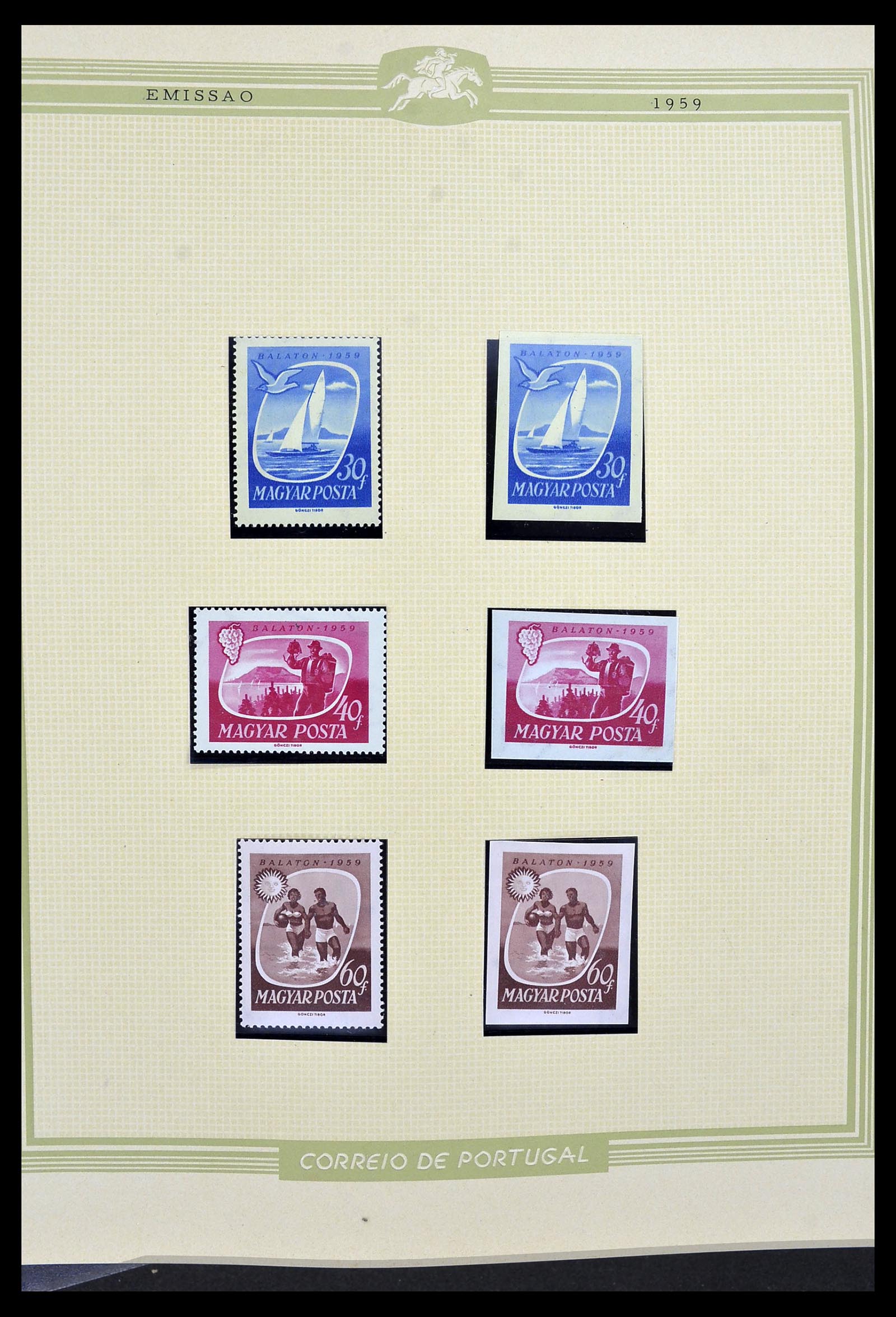 34230 023 - Stamp collection 34230 Hungary IMPERFORATED 1958-1970.