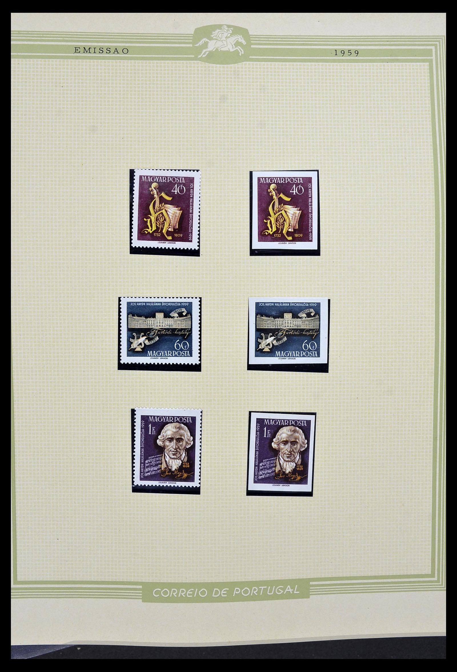 34230 025 - Postzegelverzameling 34230 Hongarije ONGETAND 1958-1970.