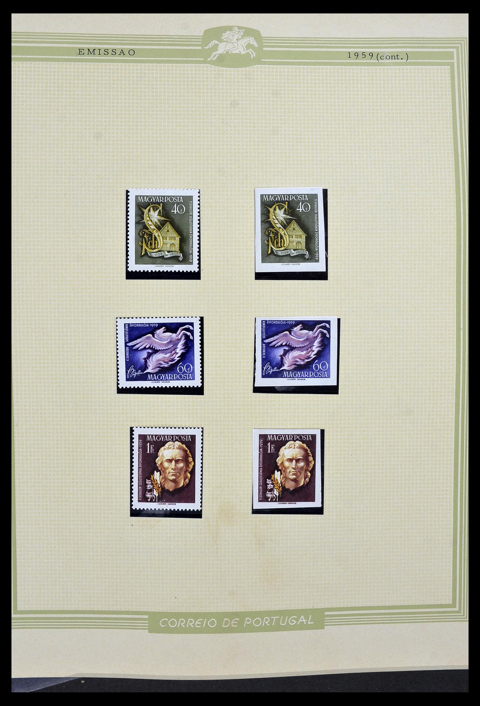 34230 026 - Postzegelverzameling 34230 Hongarije ONGETAND 1958-1970.
