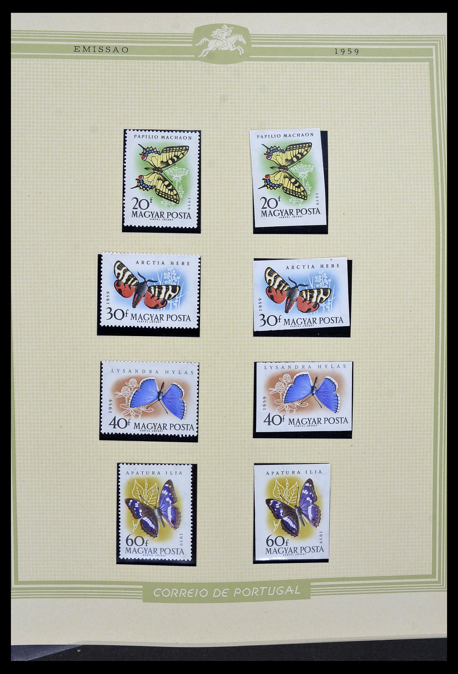 34230 029 - Postzegelverzameling 34230 Hongarije ONGETAND 1958-1970.