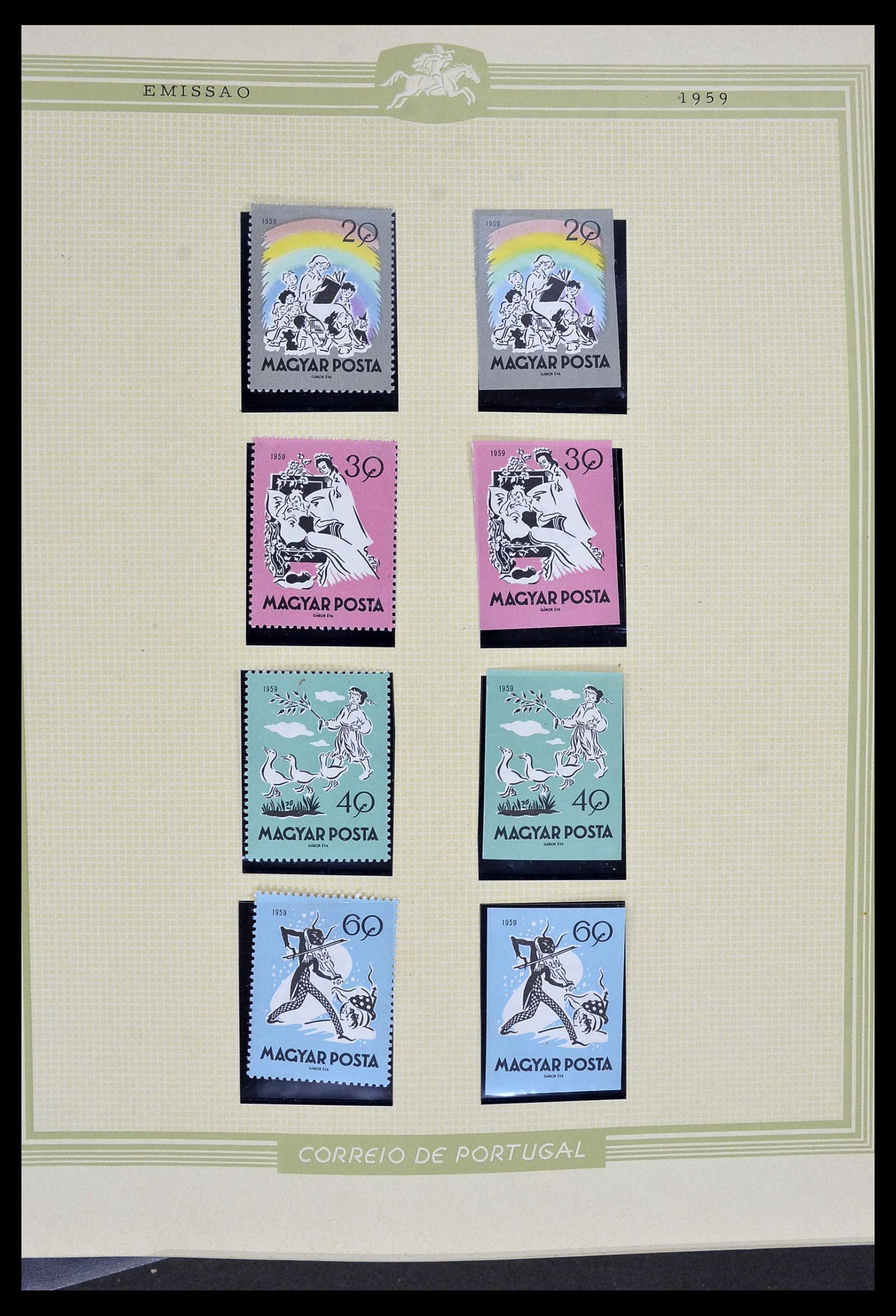 34230 031 - Postzegelverzameling 34230 Hongarije ONGETAND 1958-1970.