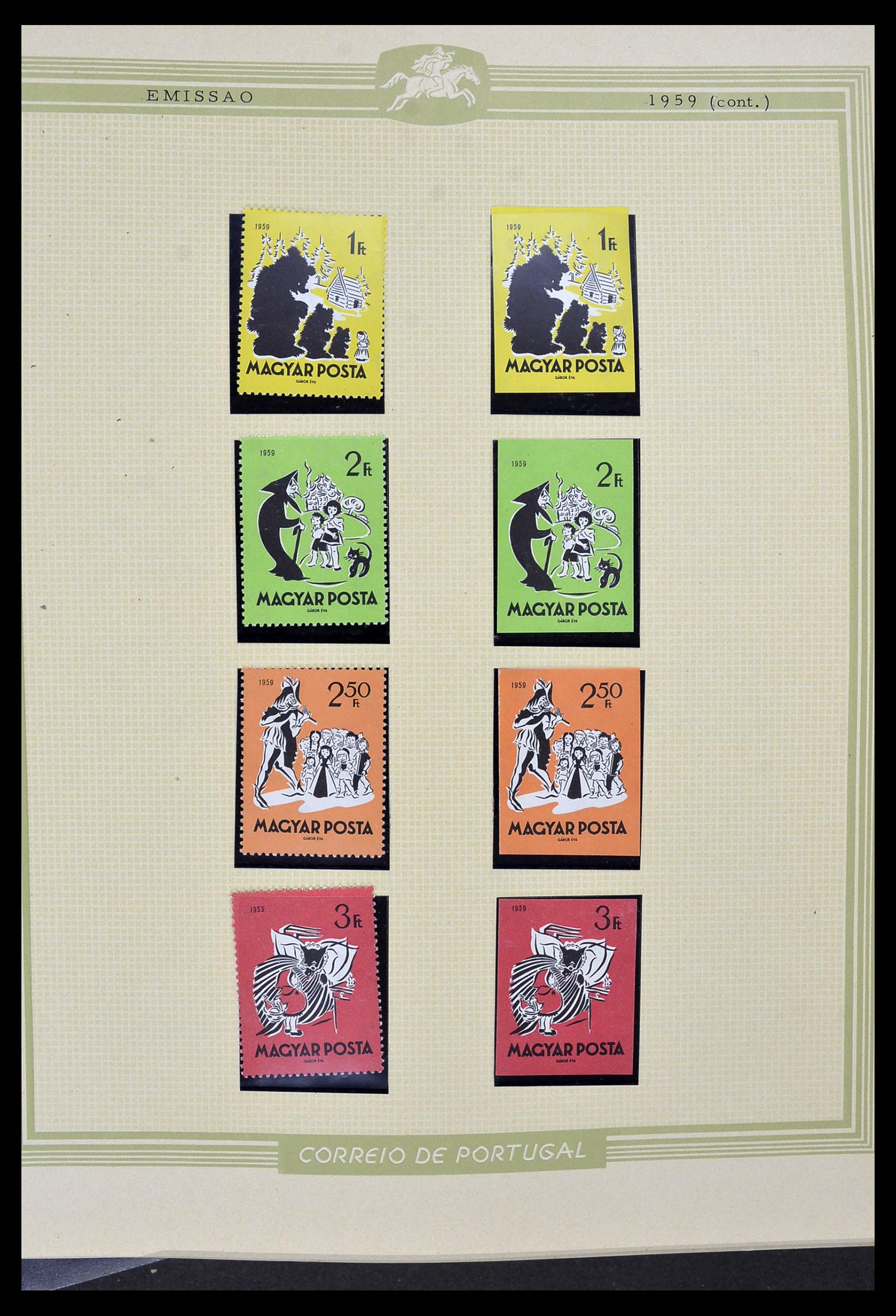 34230 032 - Postzegelverzameling 34230 Hongarije ONGETAND 1958-1970.