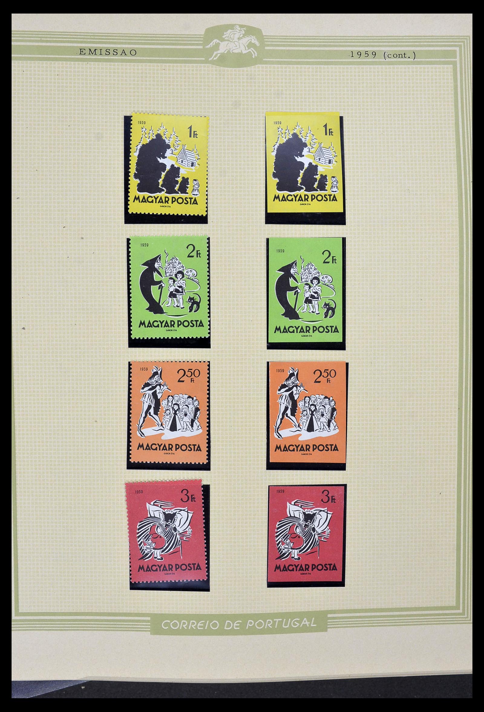 34230 033 - Postzegelverzameling 34230 Hongarije ONGETAND 1958-1970.