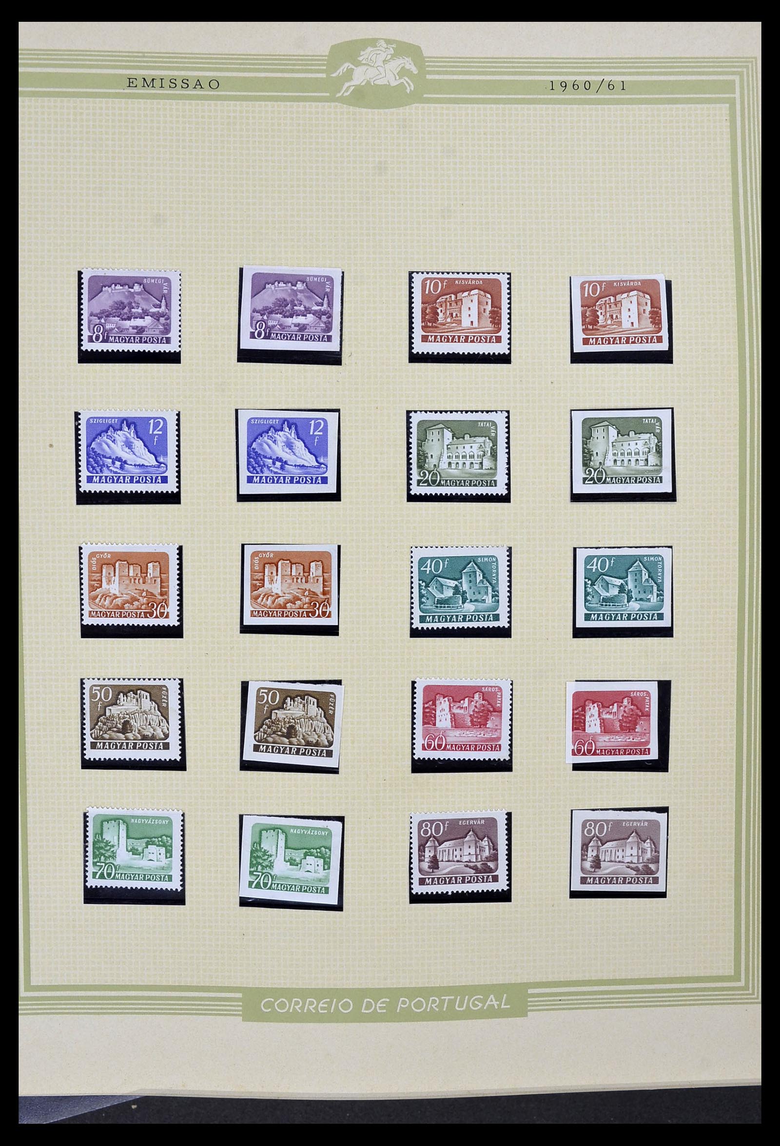 34230 034 - Postzegelverzameling 34230 Hongarije ONGETAND 1958-1970.