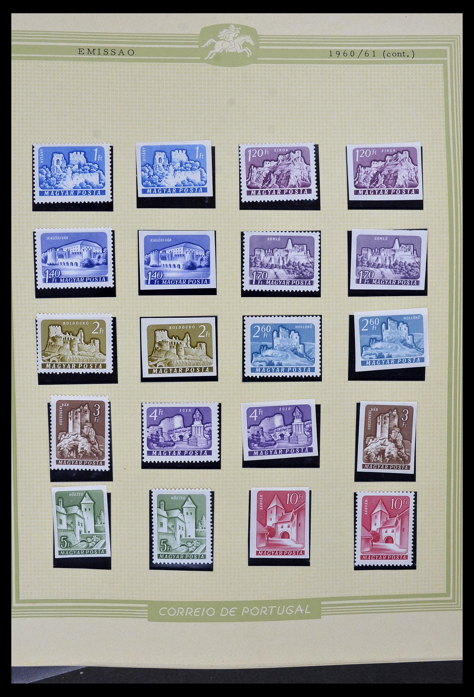 34230 035 - Stamp collection 34230 Hungary IMPERFORATED 1958-1970.