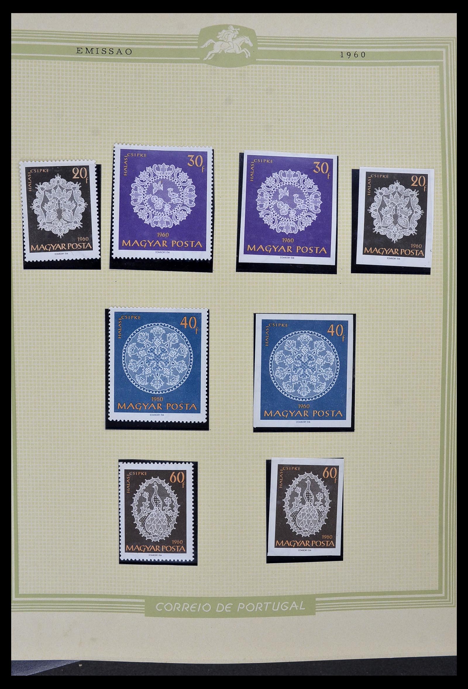 34230 036 - Postzegelverzameling 34230 Hongarije ONGETAND 1958-1970.
