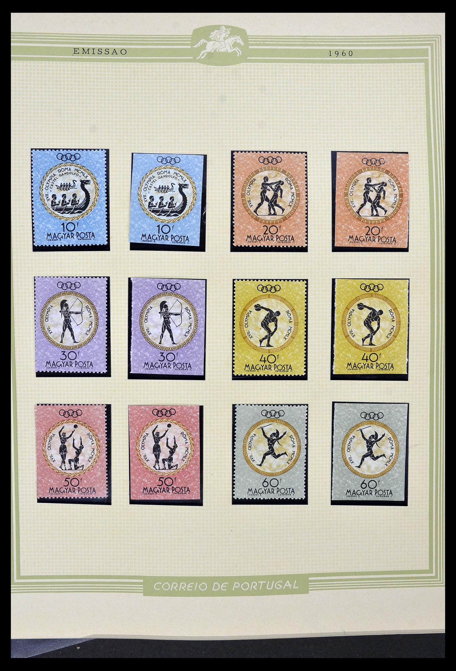 34230 044 - Postzegelverzameling 34230 Hongarije ONGETAND 1958-1970.