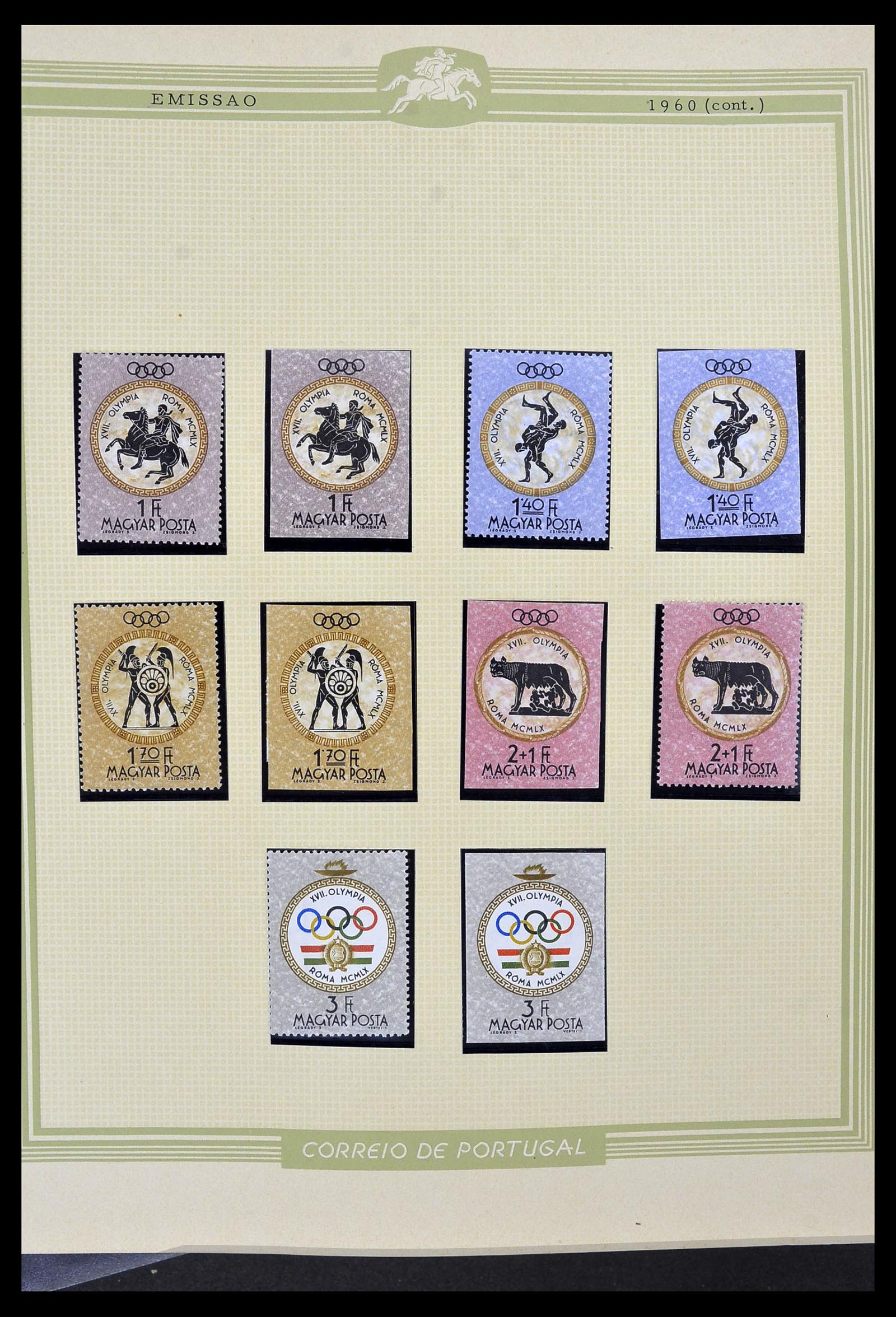 34230 045 - Postzegelverzameling 34230 Hongarije ONGETAND 1958-1970.