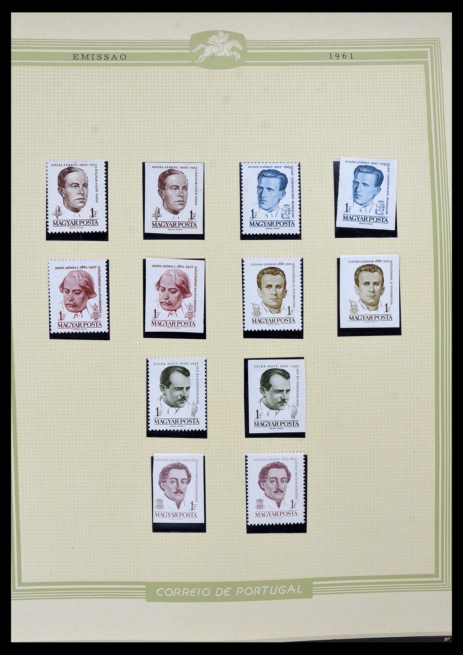 34230 049 - Postzegelverzameling 34230 Hongarije ONGETAND 1958-1970.