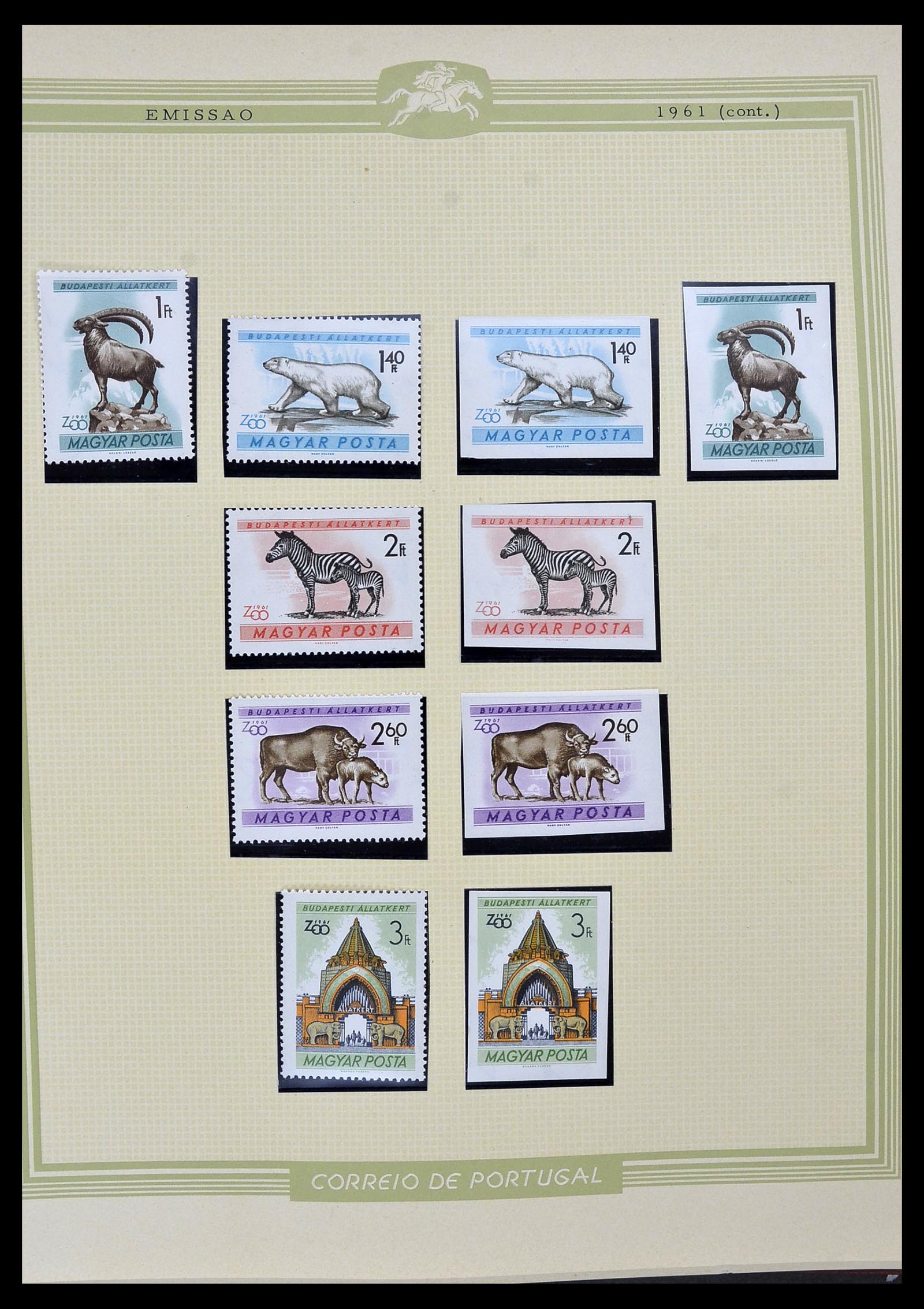 34230 051 - Postzegelverzameling 34230 Hongarije ONGETAND 1958-1970.