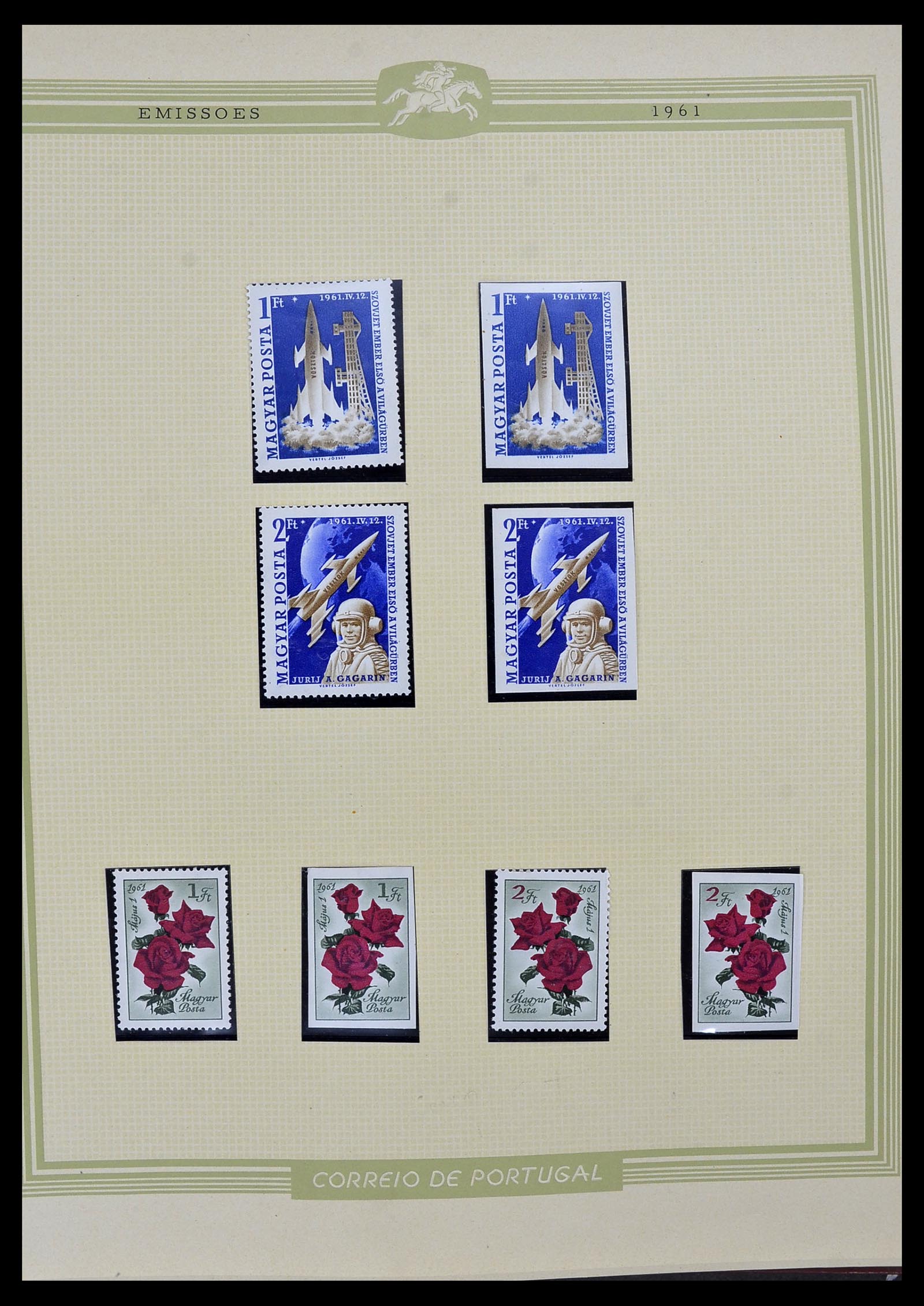34230 053 - Postzegelverzameling 34230 Hongarije ONGETAND 1958-1970.