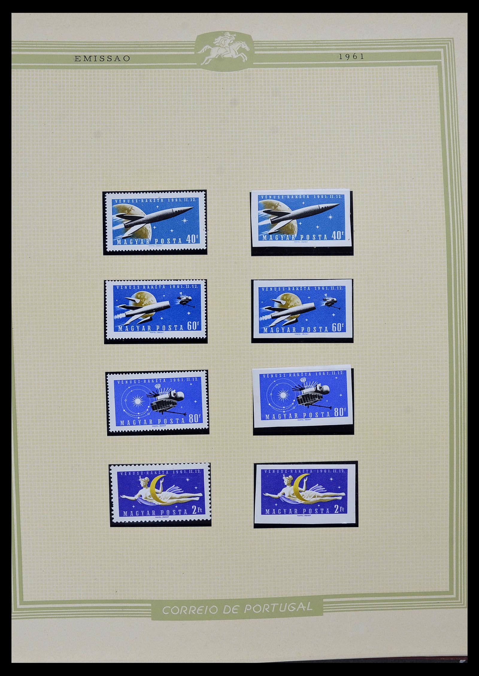 34230 054 - Postzegelverzameling 34230 Hongarije ONGETAND 1958-1970.