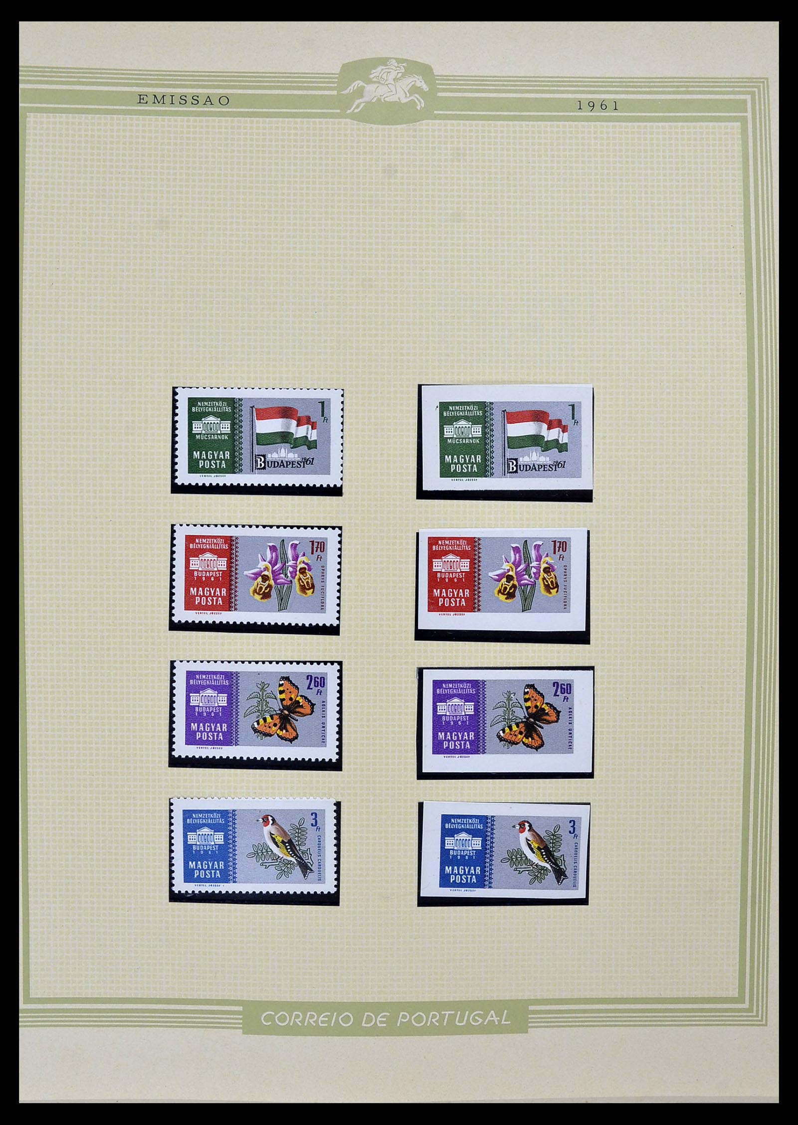 34230 056 - Stamp collection 34230 Hungary IMPERFORATED 1958-1970.