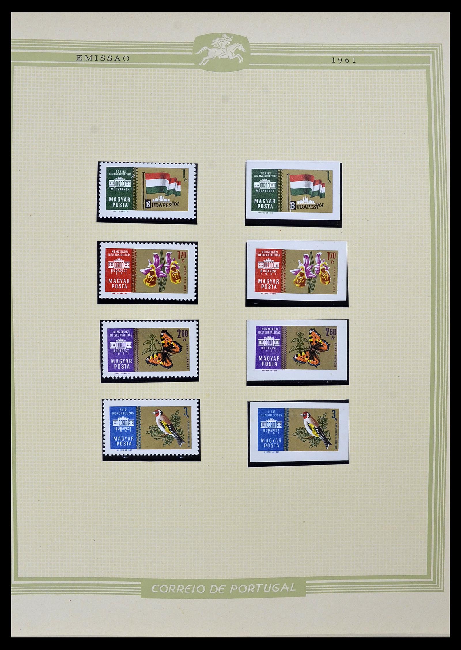 34230 057 - Postzegelverzameling 34230 Hongarije ONGETAND 1958-1970.