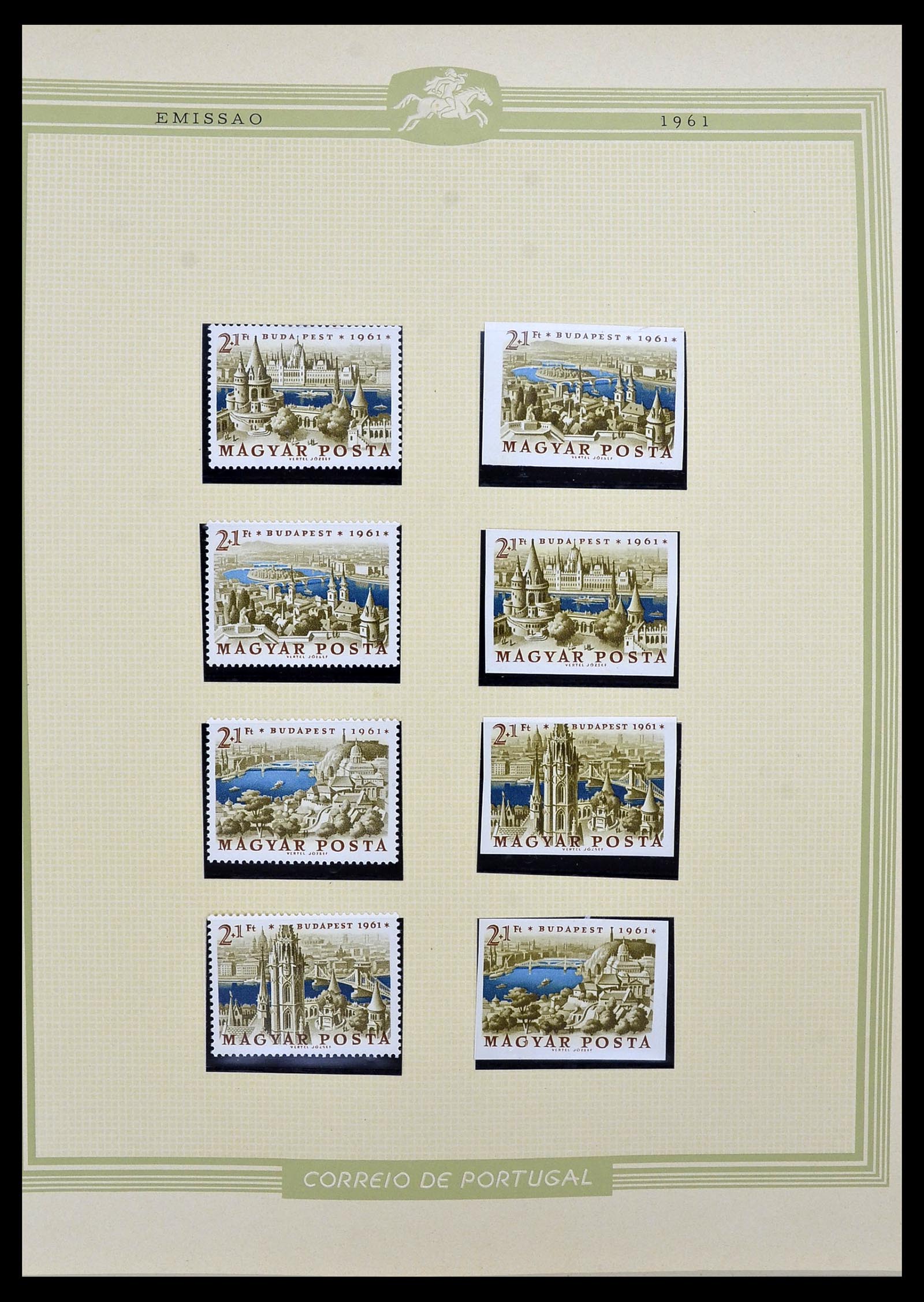 34230 058 - Stamp collection 34230 Hungary IMPERFORATED 1958-1970.