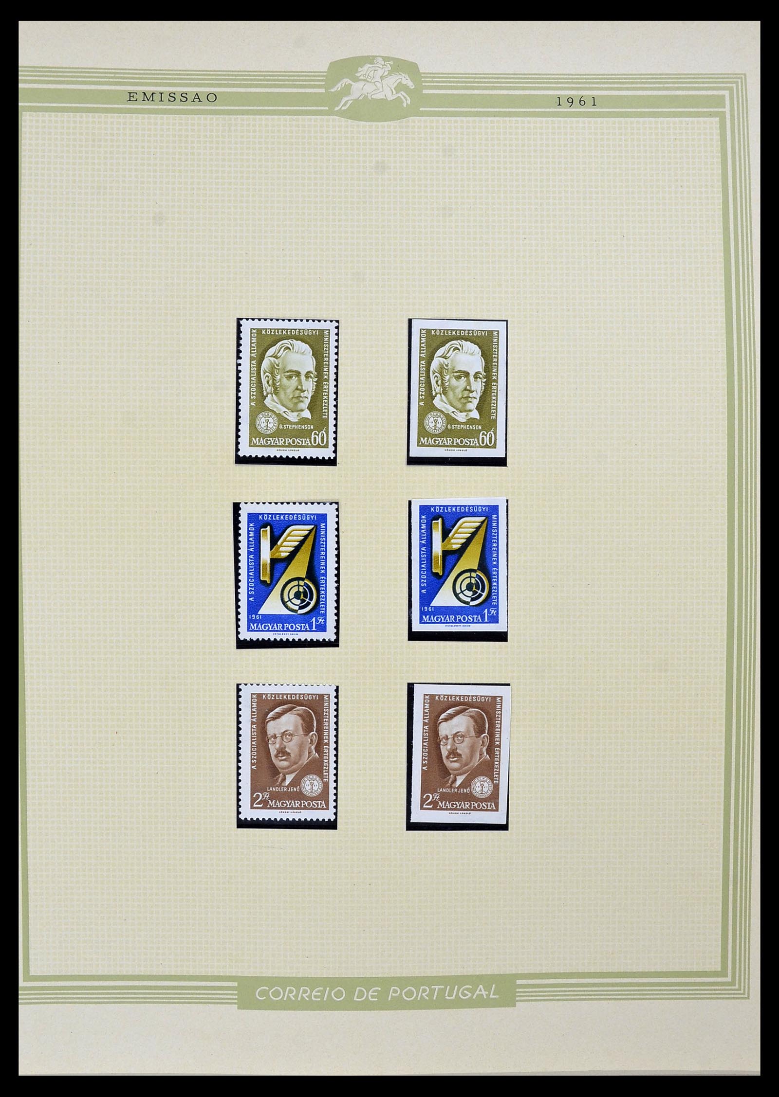 34230 059 - Postzegelverzameling 34230 Hongarije ONGETAND 1958-1970.