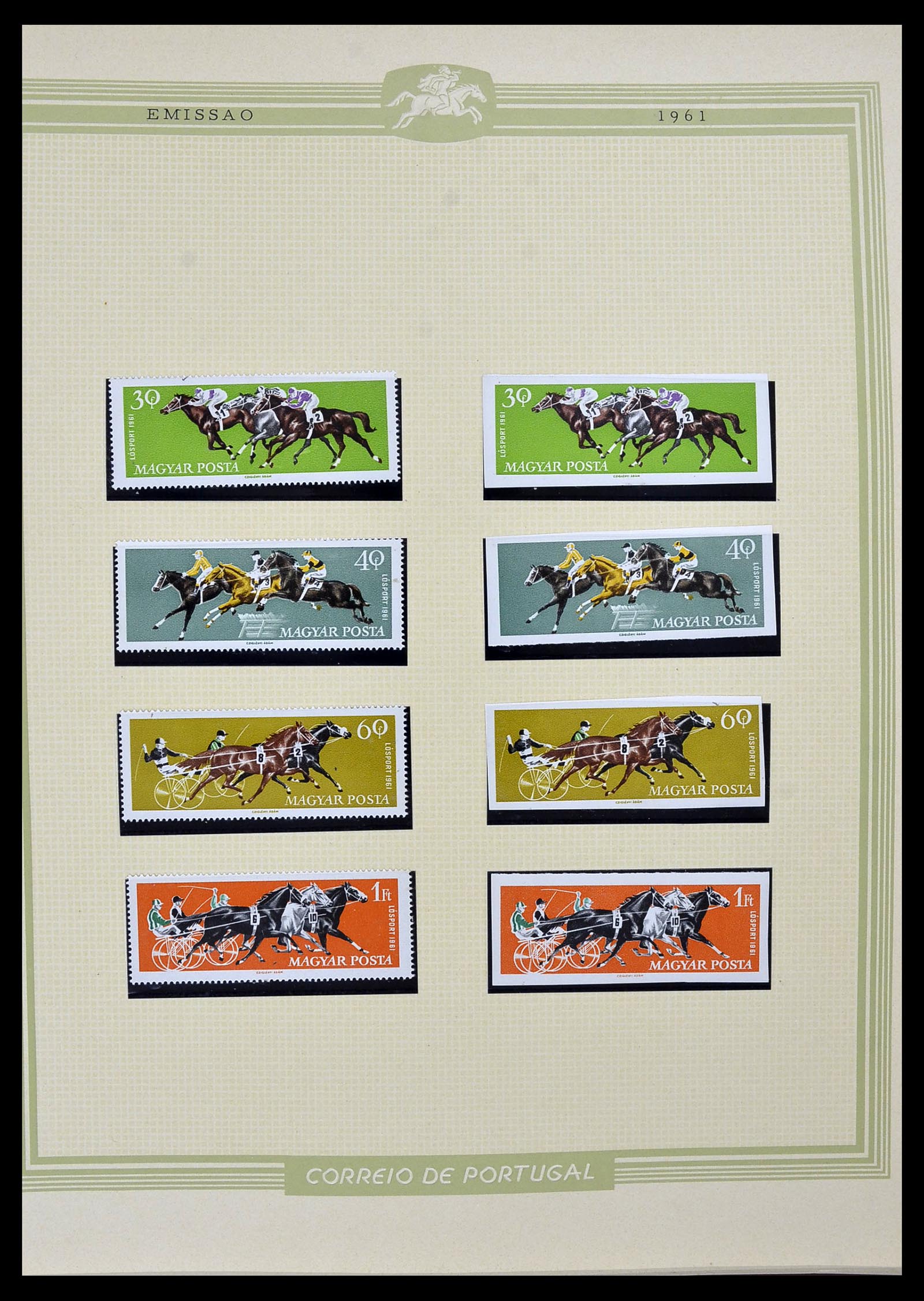 34230 061 - Postzegelverzameling 34230 Hongarije ONGETAND 1958-1970.
