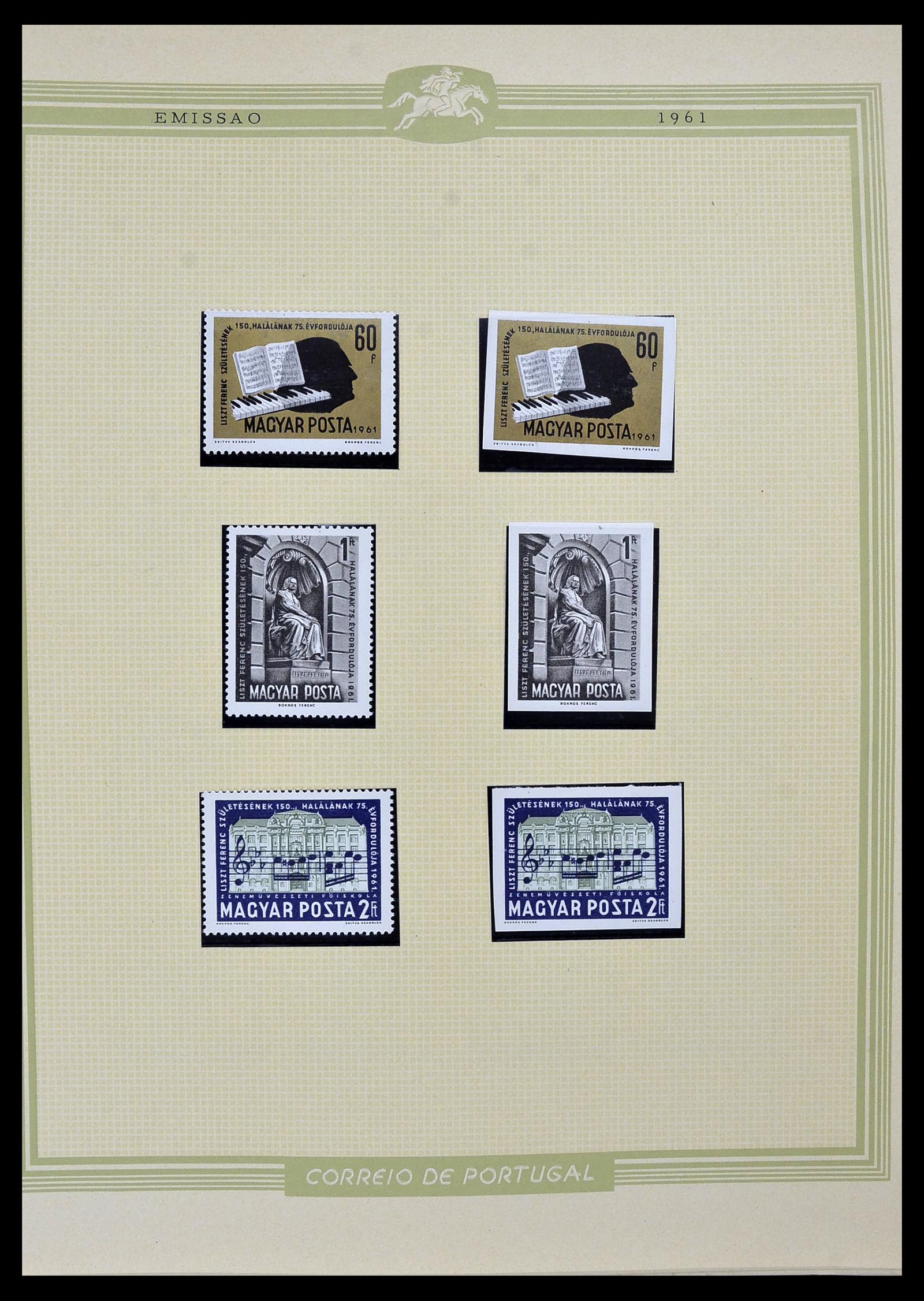 34230 063 - Postzegelverzameling 34230 Hongarije ONGETAND 1958-1970.