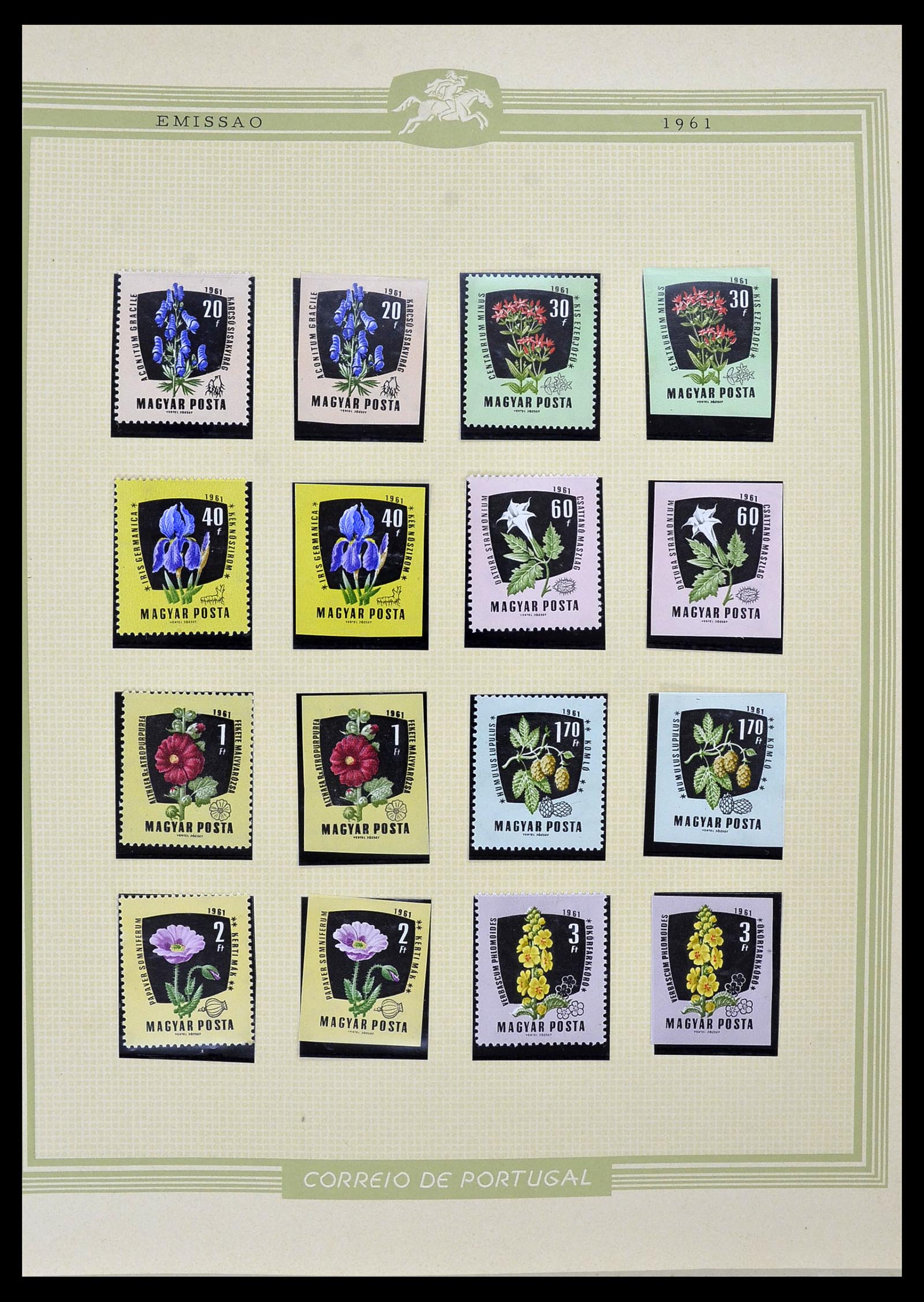 34230 064 - Postzegelverzameling 34230 Hongarije ONGETAND 1958-1970.