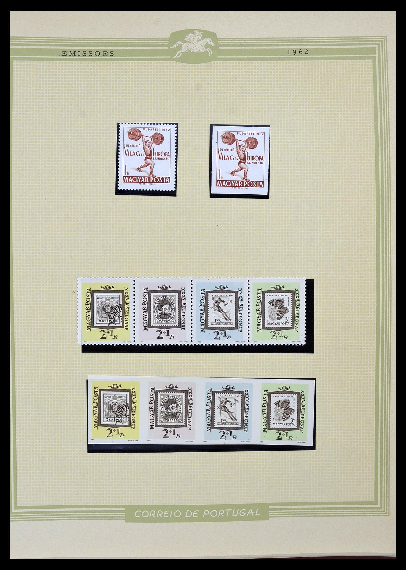 34230 076 - Postzegelverzameling 34230 Hongarije ONGETAND 1958-1970.
