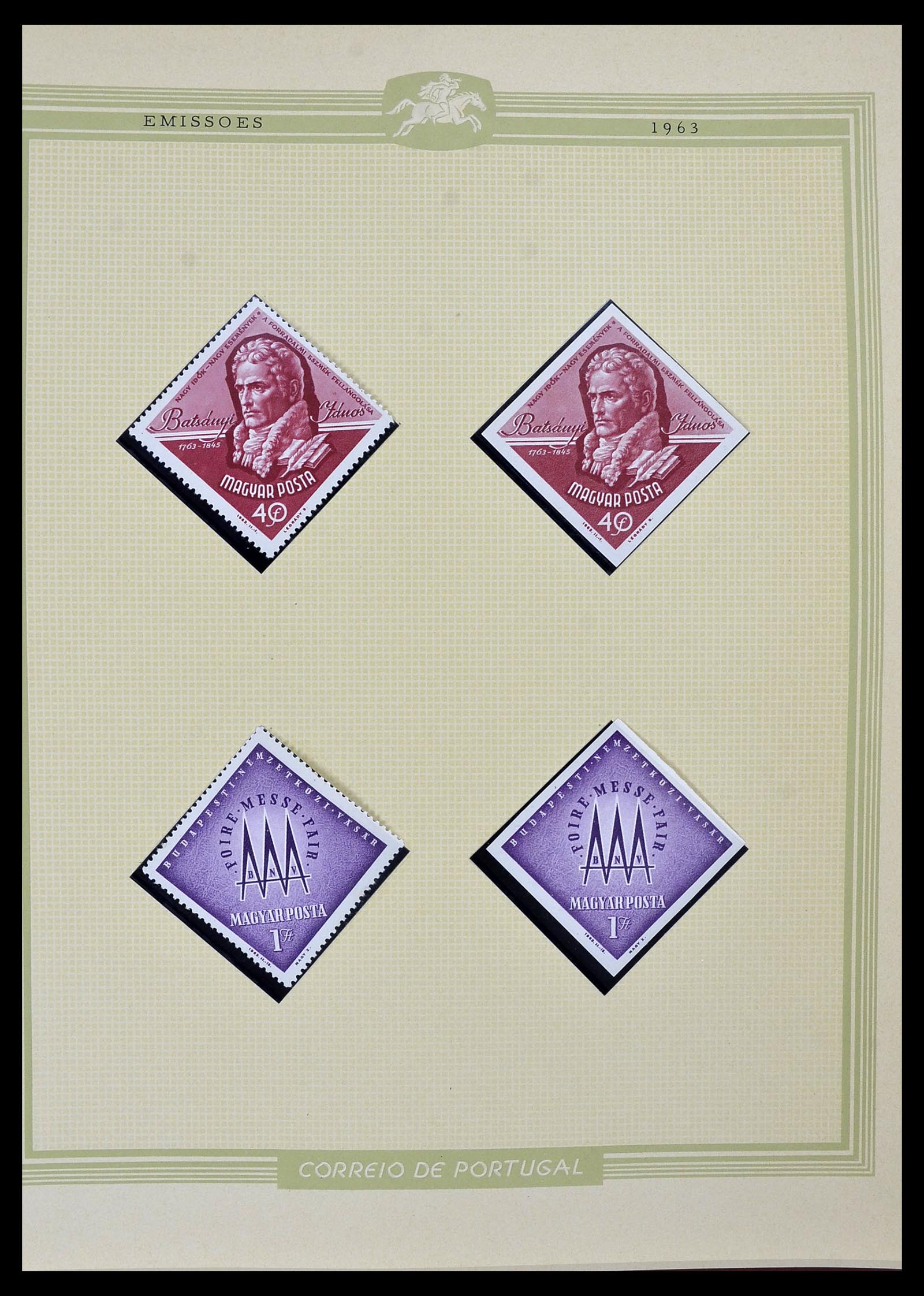 34230 080 - Postzegelverzameling 34230 Hongarije ONGETAND 1958-1970.