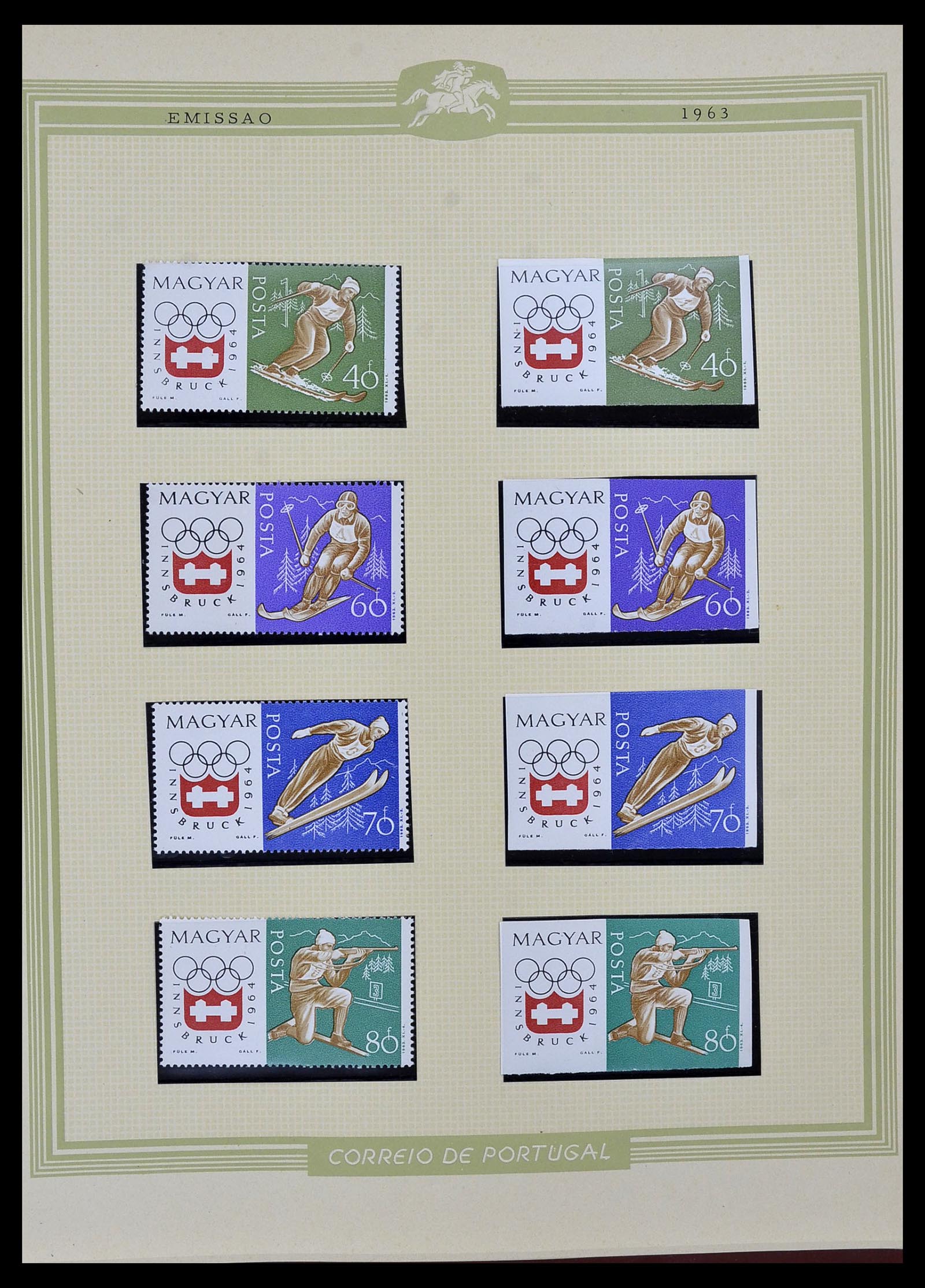 34230 094 - Stamp collection 34230 Hungary IMPERFORATED 1958-1970.