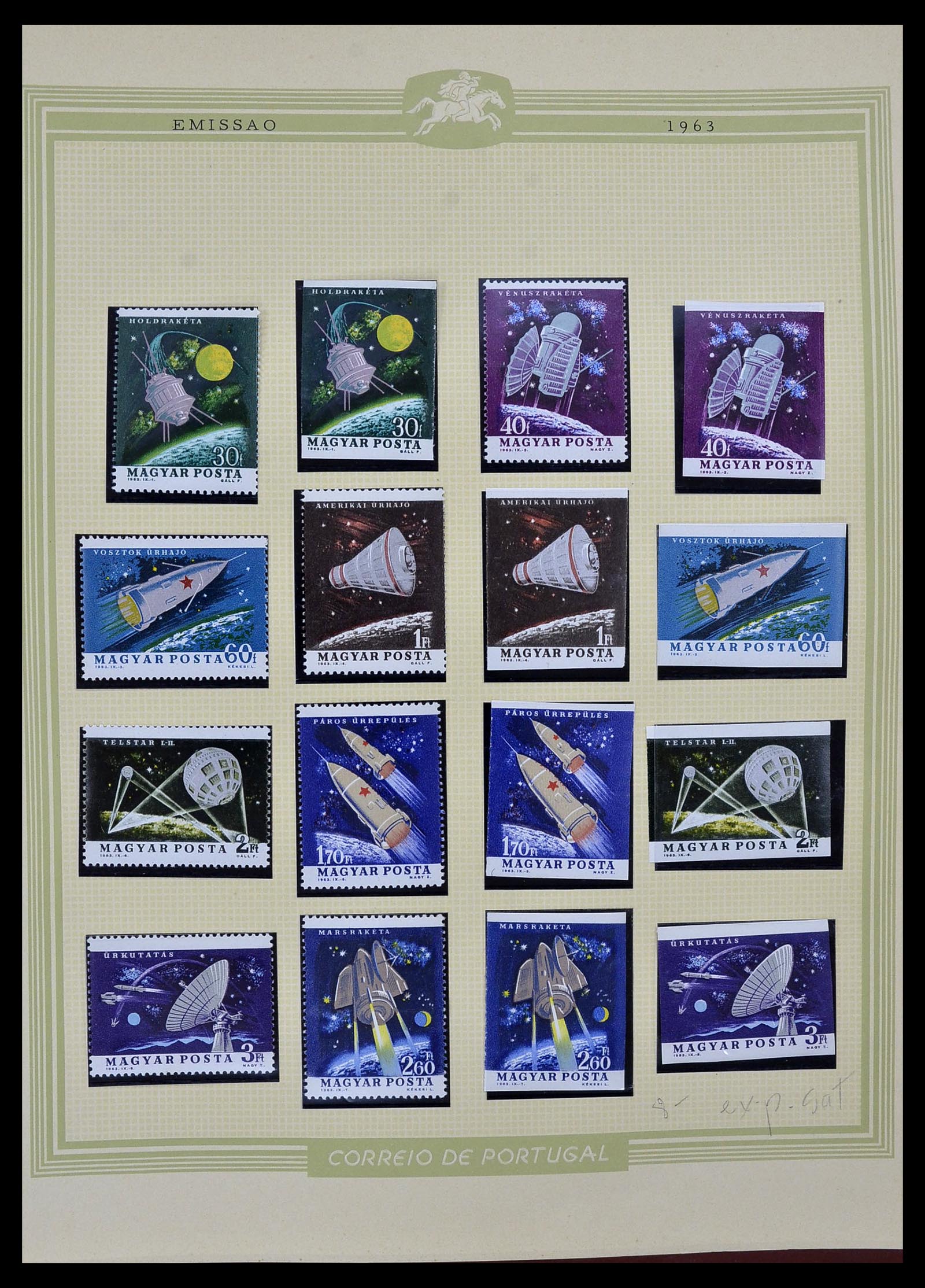34230 097 - Stamp collection 34230 Hungary IMPERFORATED 1958-1970.