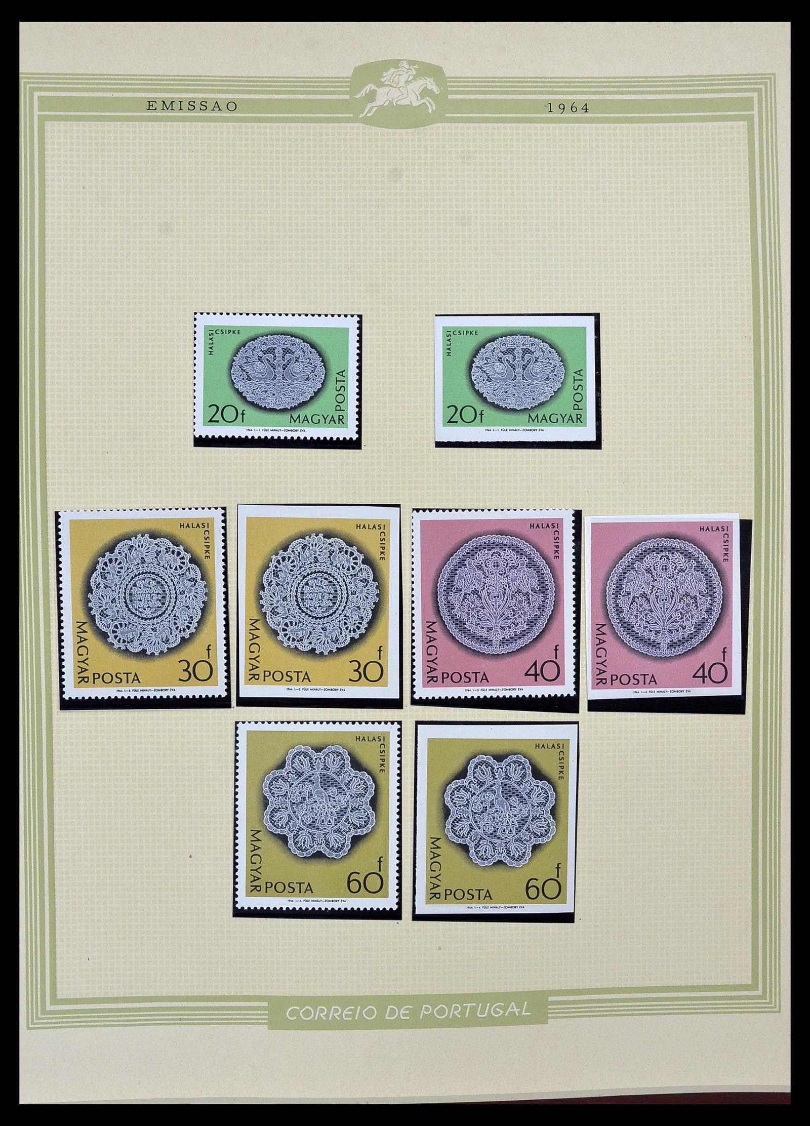 34230 098 - Stamp collection 34230 Hungary IMPERFORATED 1958-1970.
