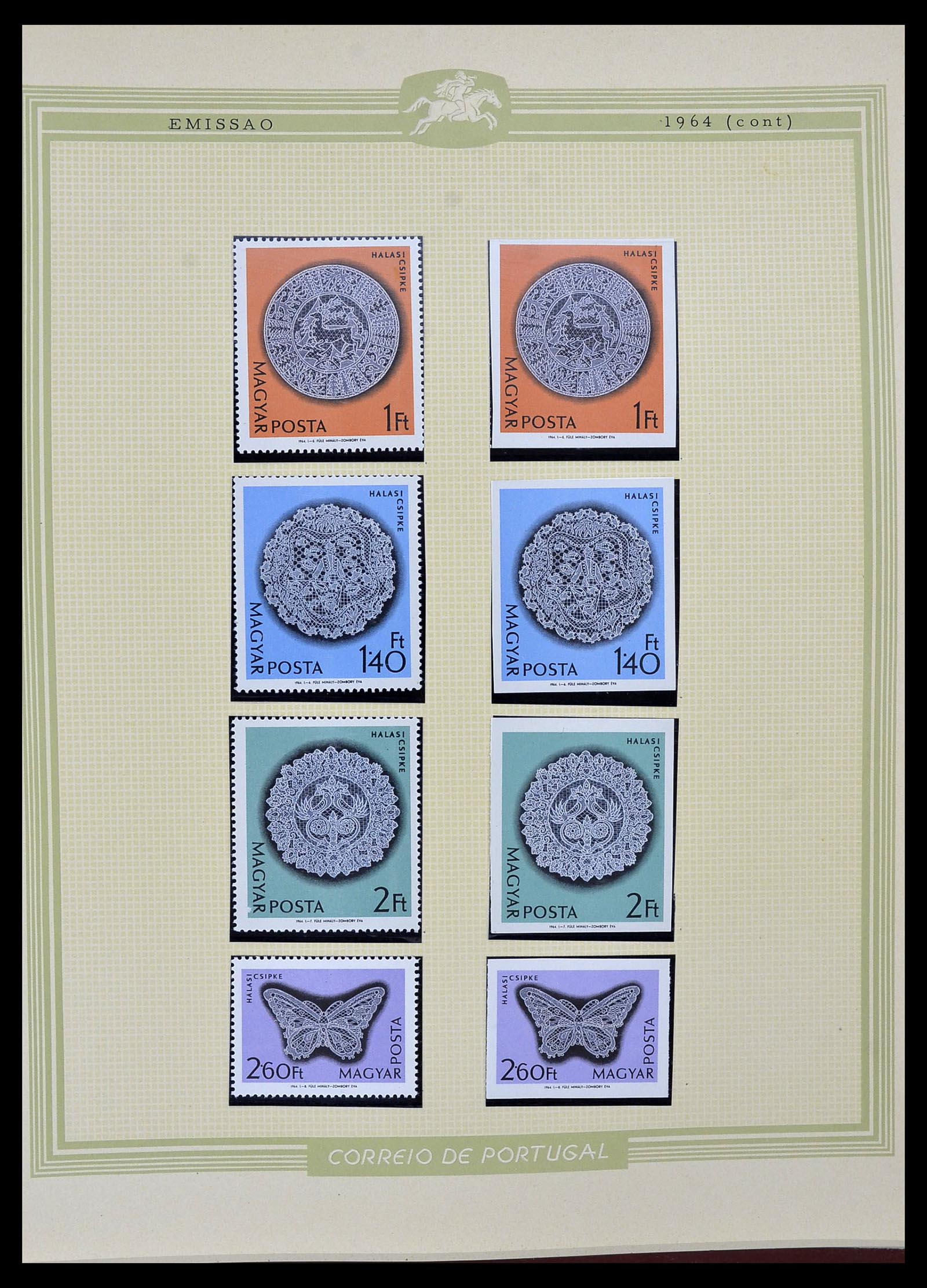 34230 099 - Stamp collection 34230 Hungary IMPERFORATED 1958-1970.