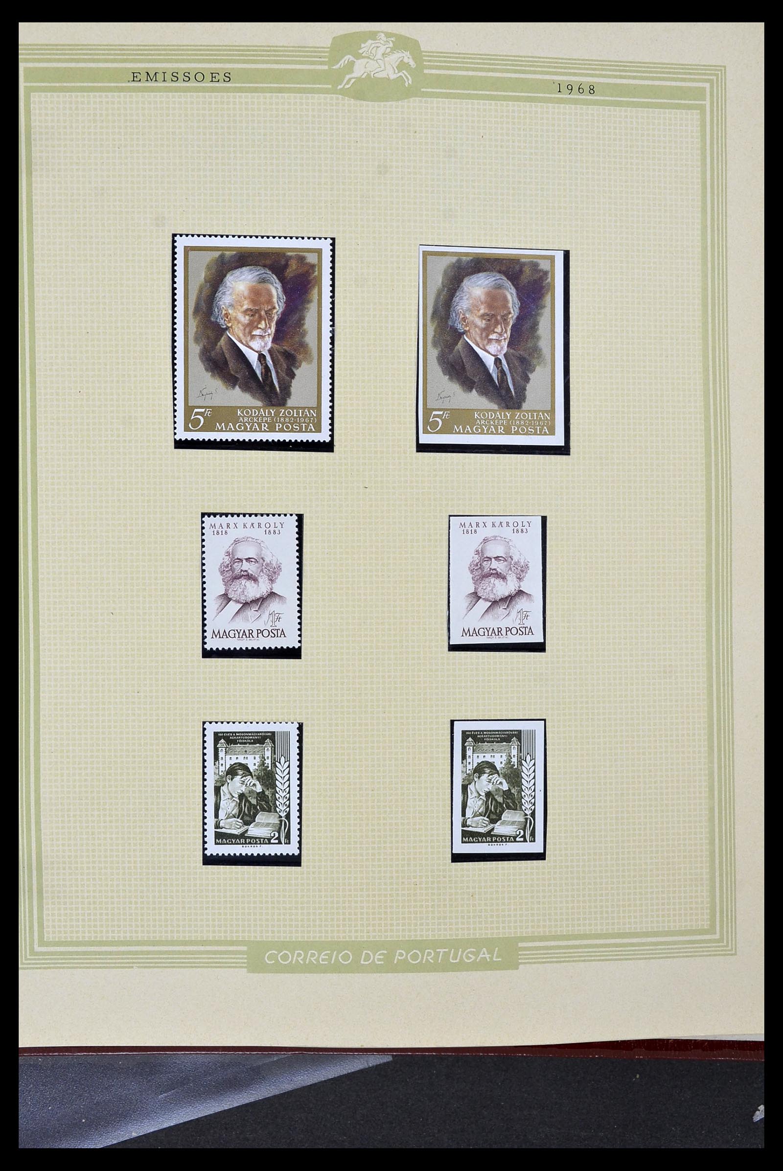 34230 245 - Postzegelverzameling 34230 Hongarije ONGETAND 1958-1970.